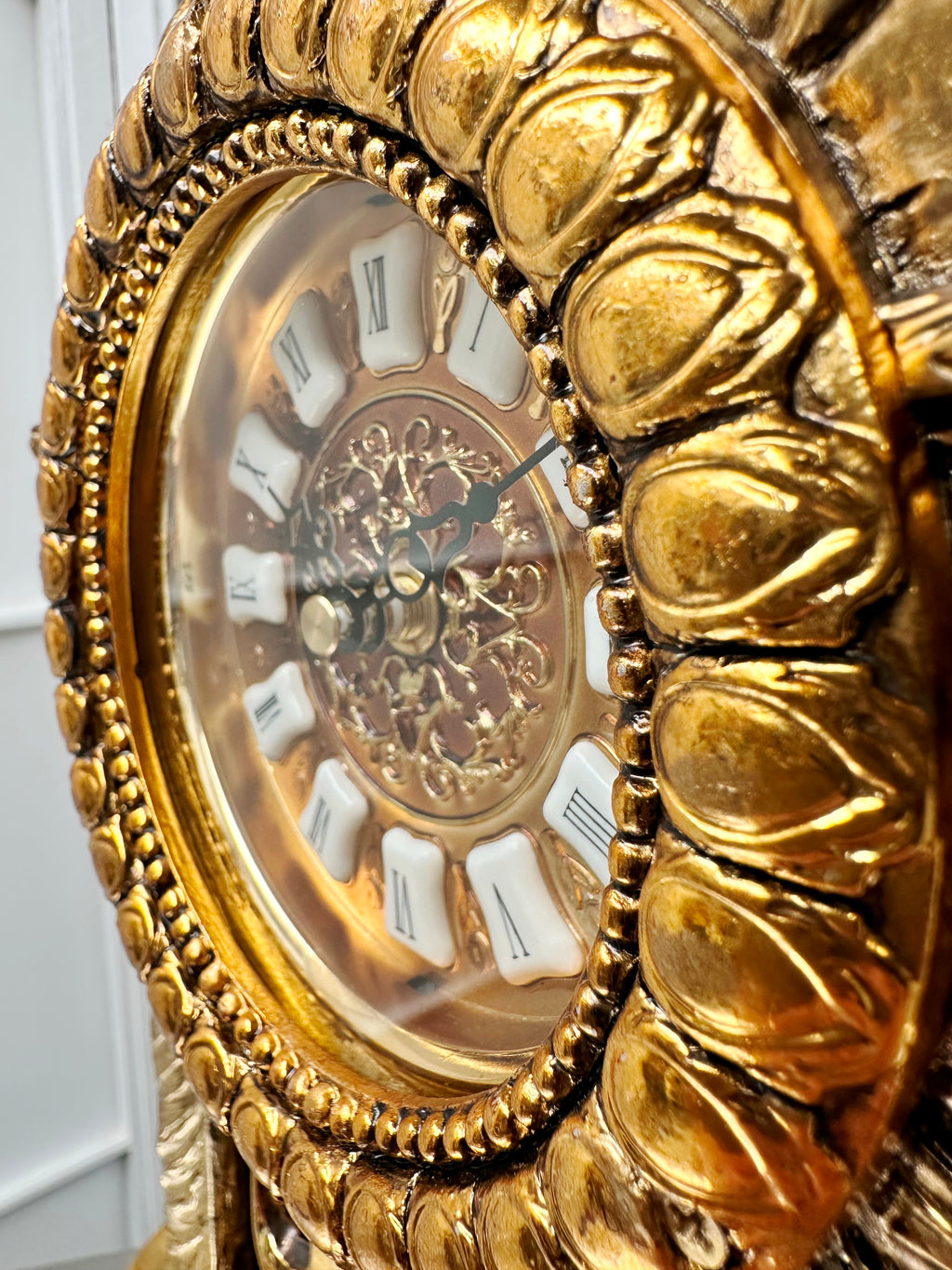 Vintage Figural Battery Pendulum Mantel Clock | Adelaide Clocks