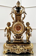 Vintage Figural Cherub Cupid Eagle Battery Mantel Clock | Adelaide Clocks