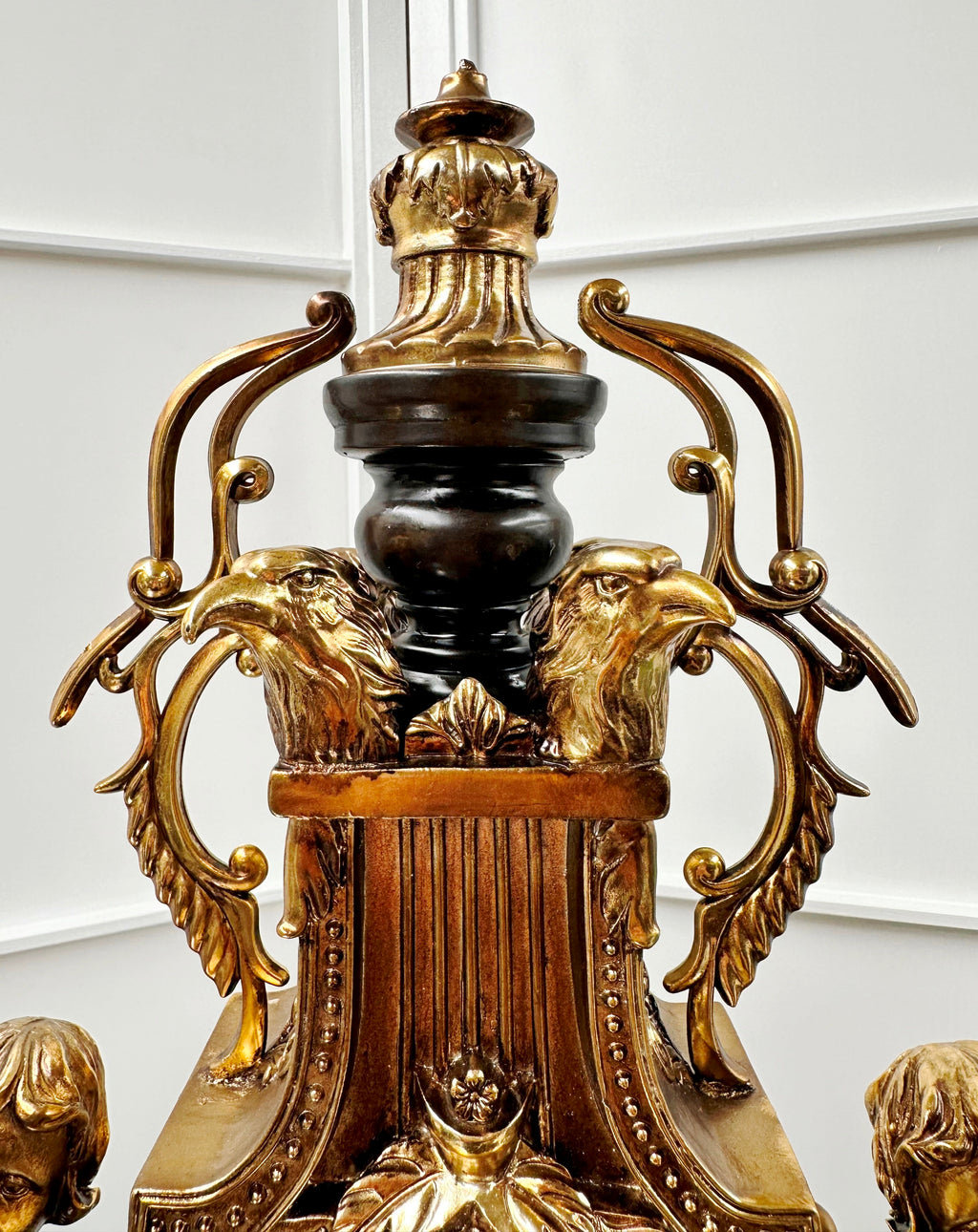 Vintage Figural Cherub Cupid Eagle Battery Mantel Clock | Adelaide Clocks