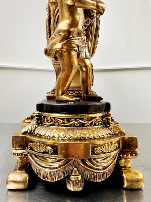 Vintage Figural Cherub Cupid Eagle Battery Mantel Clock | Adelaide Clocks