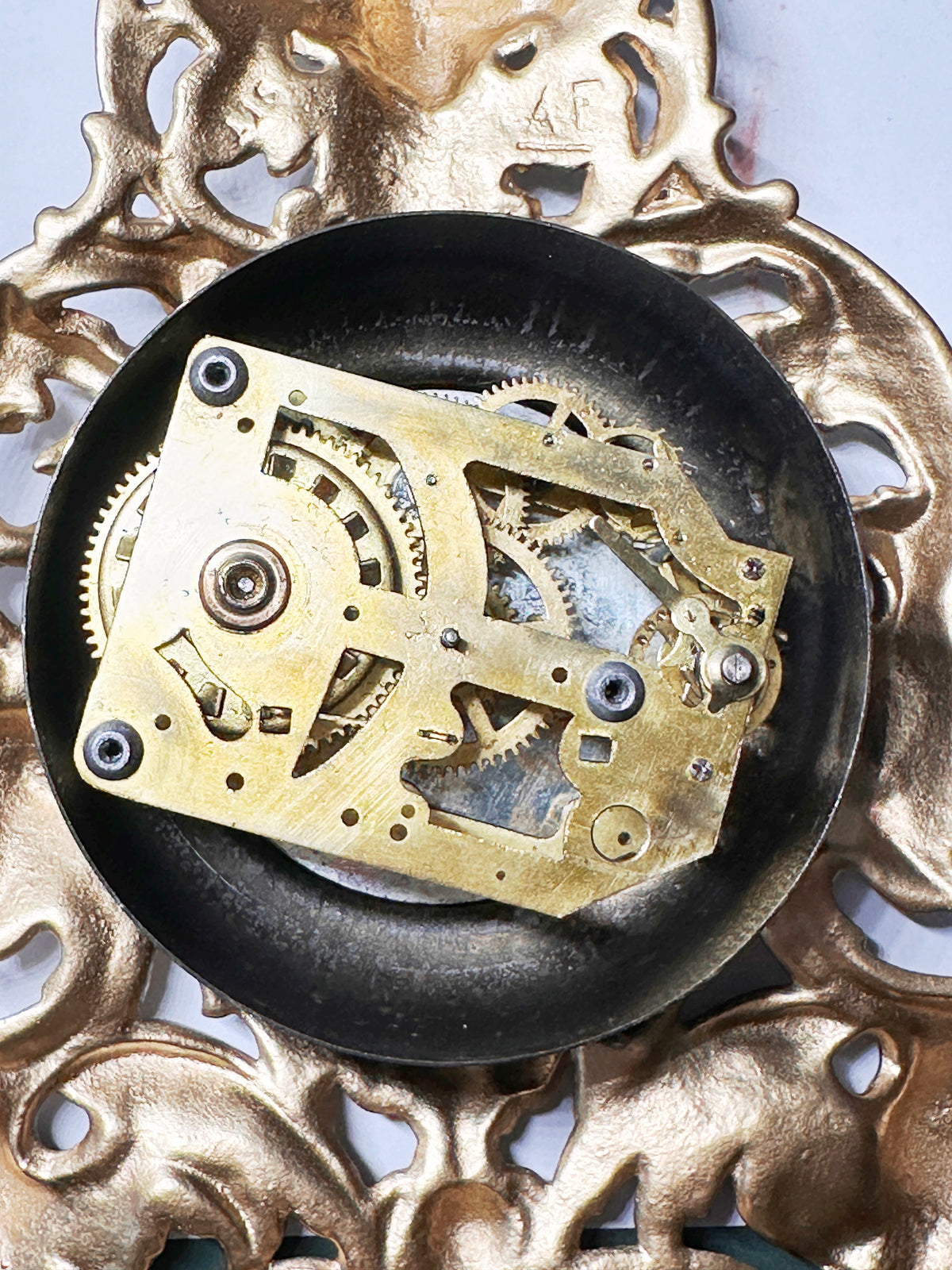 Antique Figural Western Clock Co. U.S.A. Westclox Mantel Clock | Adelaide Clocks