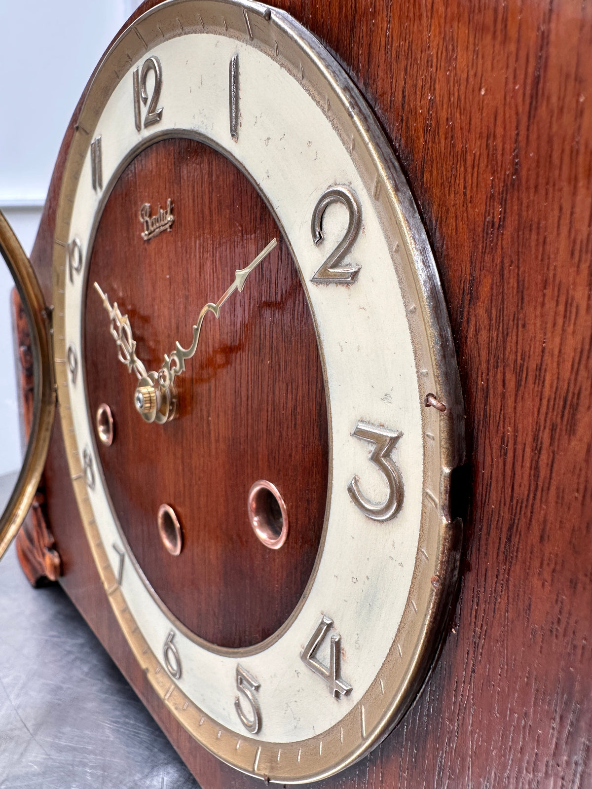 Vintage German Baduf Quartz Mantel Clock | Adelaide Clocks