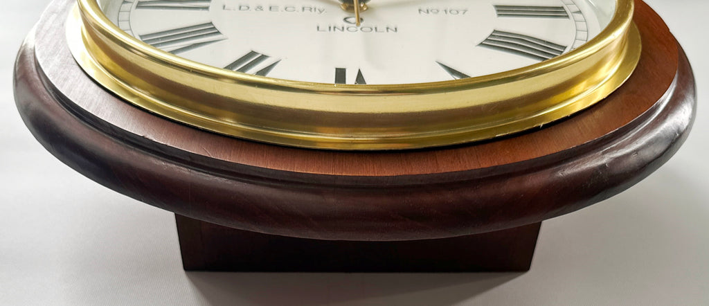 Vintage Lincoln England Station Battery Wall Clock | Adelaide Clocks