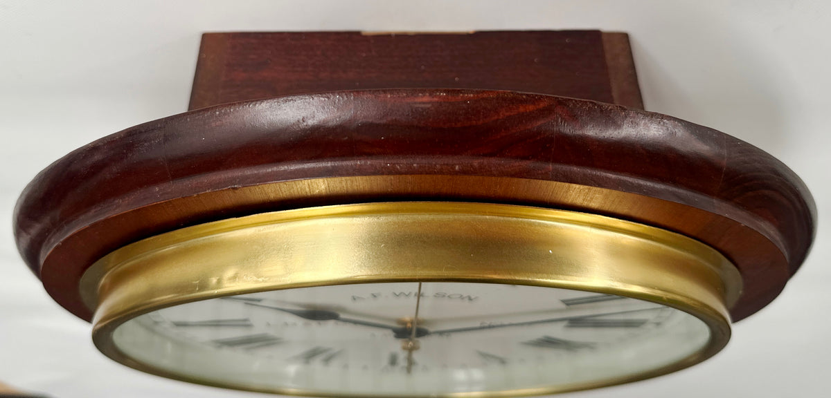Vintage Lincoln England Station Battery Wall Clock | Adelaide Clocks