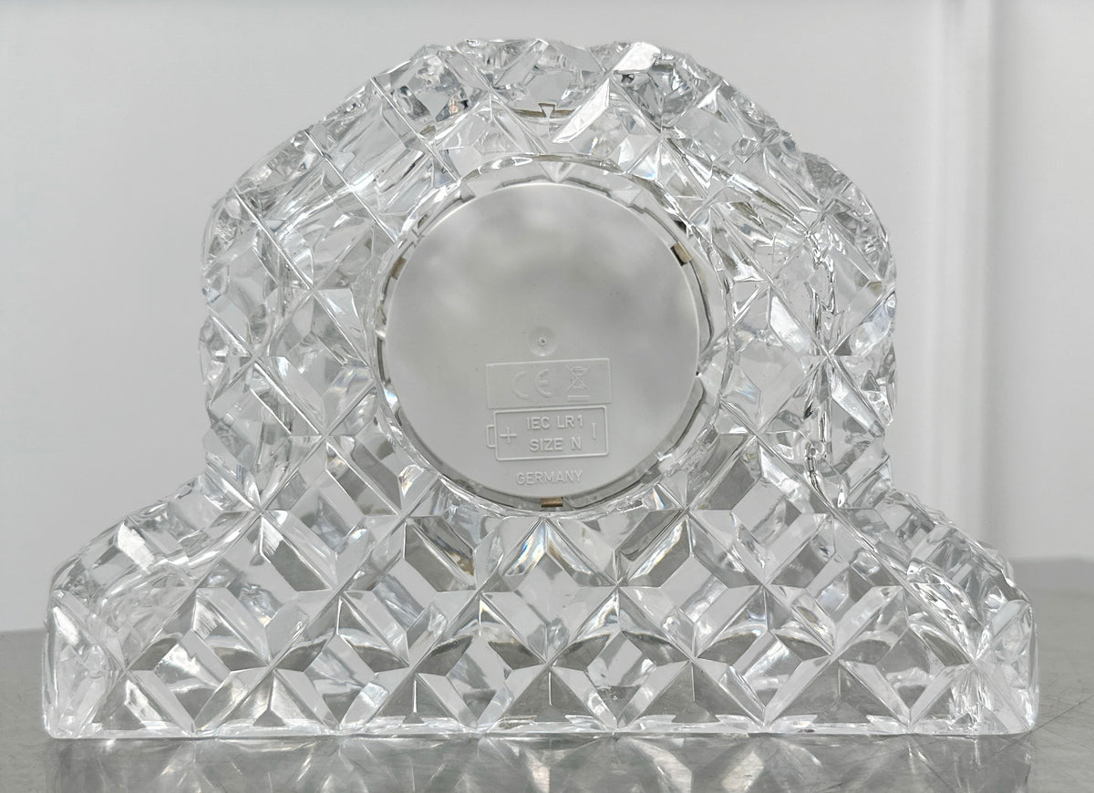 Vintage German Crystal Desk Mantel Clock | Adelaide Clocks