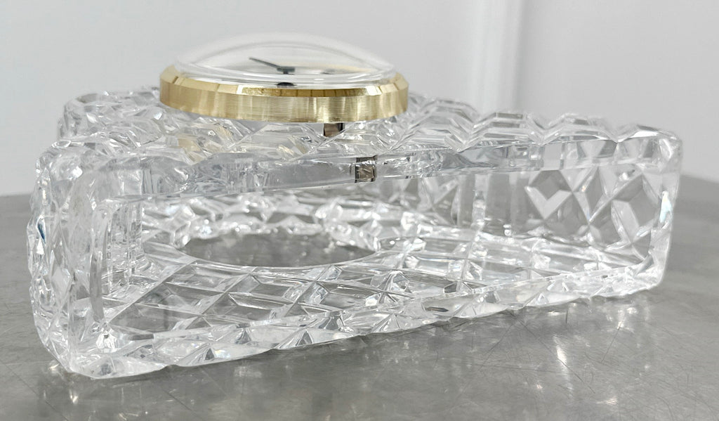 Vintage German Crystal Desk Mantel Clock | Adelaide Clocks