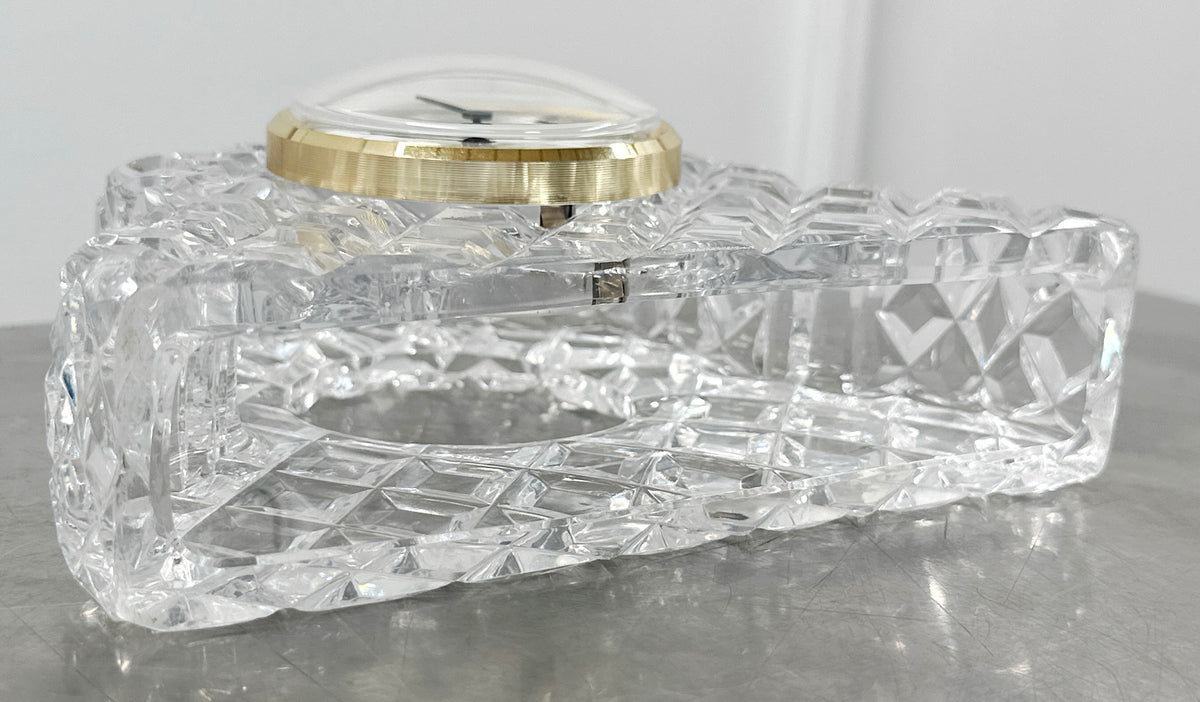 Vintage German Crystal Desk Mantel Clock | Adelaide Clocks