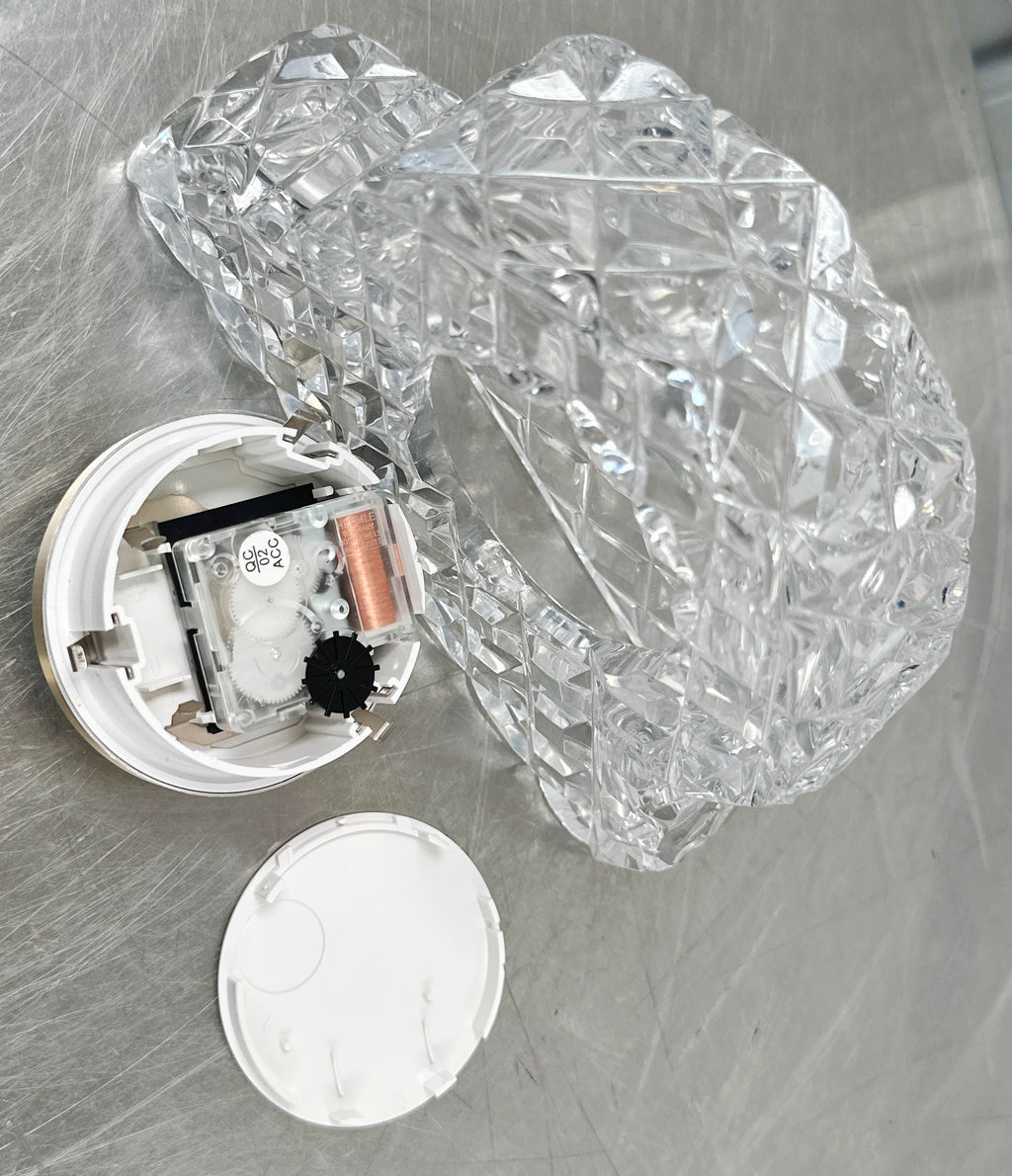 Vintage German Crystal Desk Mantel Clock | Adelaide Clocks