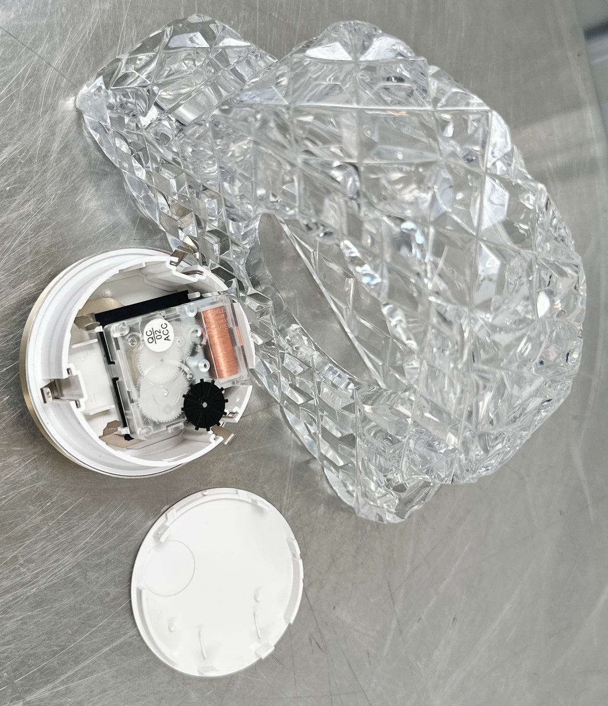 Vintage German Crystal Desk Mantel Clock | Adelaide Clocks
