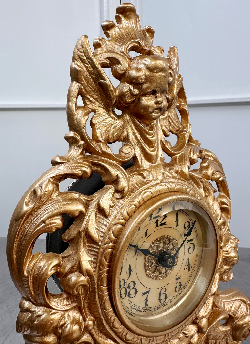 Antique Figural Western Clock Co. U.S.A. Westclox Mantel Clock | Adelaide Clocks