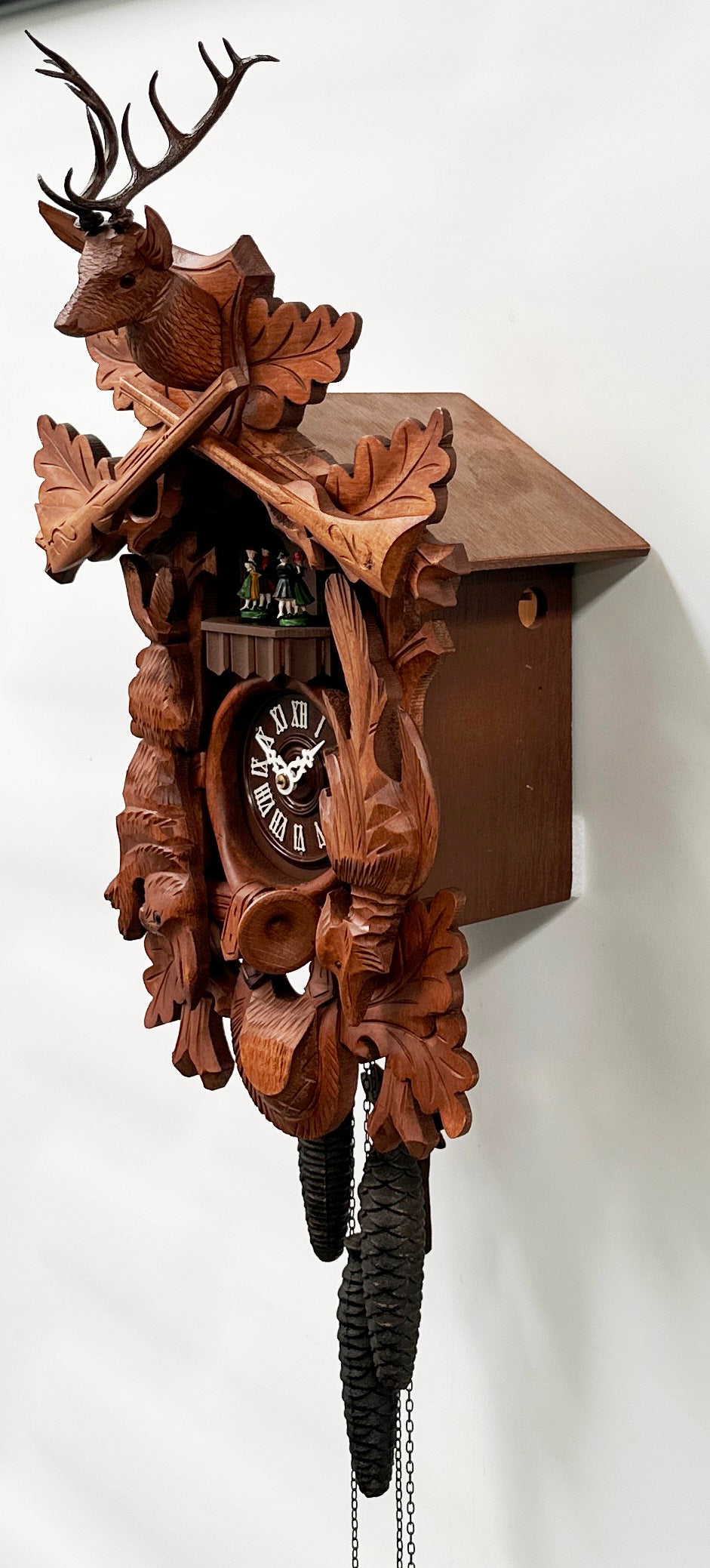 Vintage Black Forest Hunters Musical Bird Chime Cuckoo Wall Clock | Adelaide Clocks