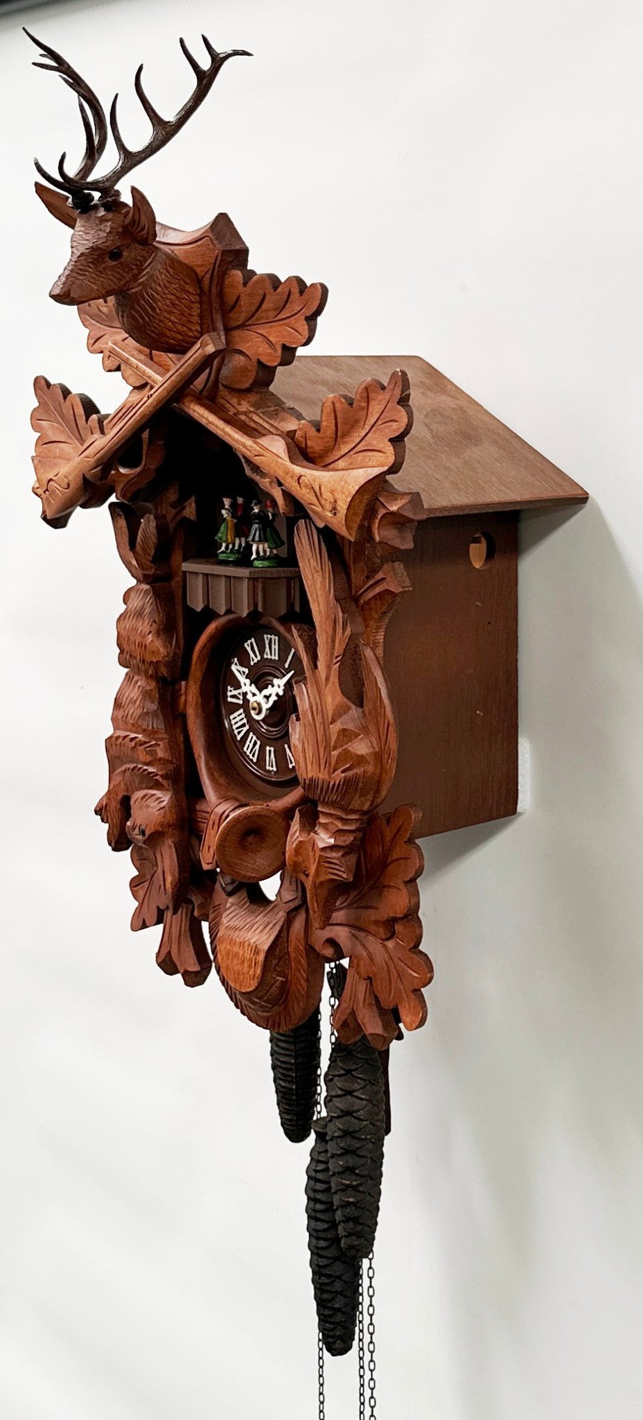 Vintage Black Forest Hunters Musical Bird Chime Cuckoo Wall Clock | Adelaide Clocks