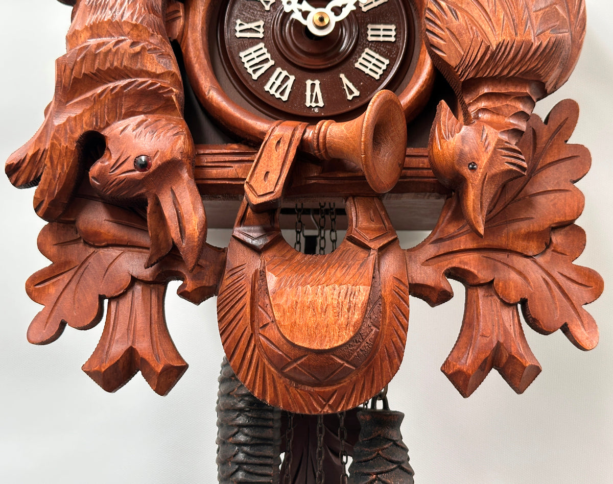 Vintage Black Forest Hunters Musical Bird Chime Cuckoo Wall Clock | Adelaide Clocks