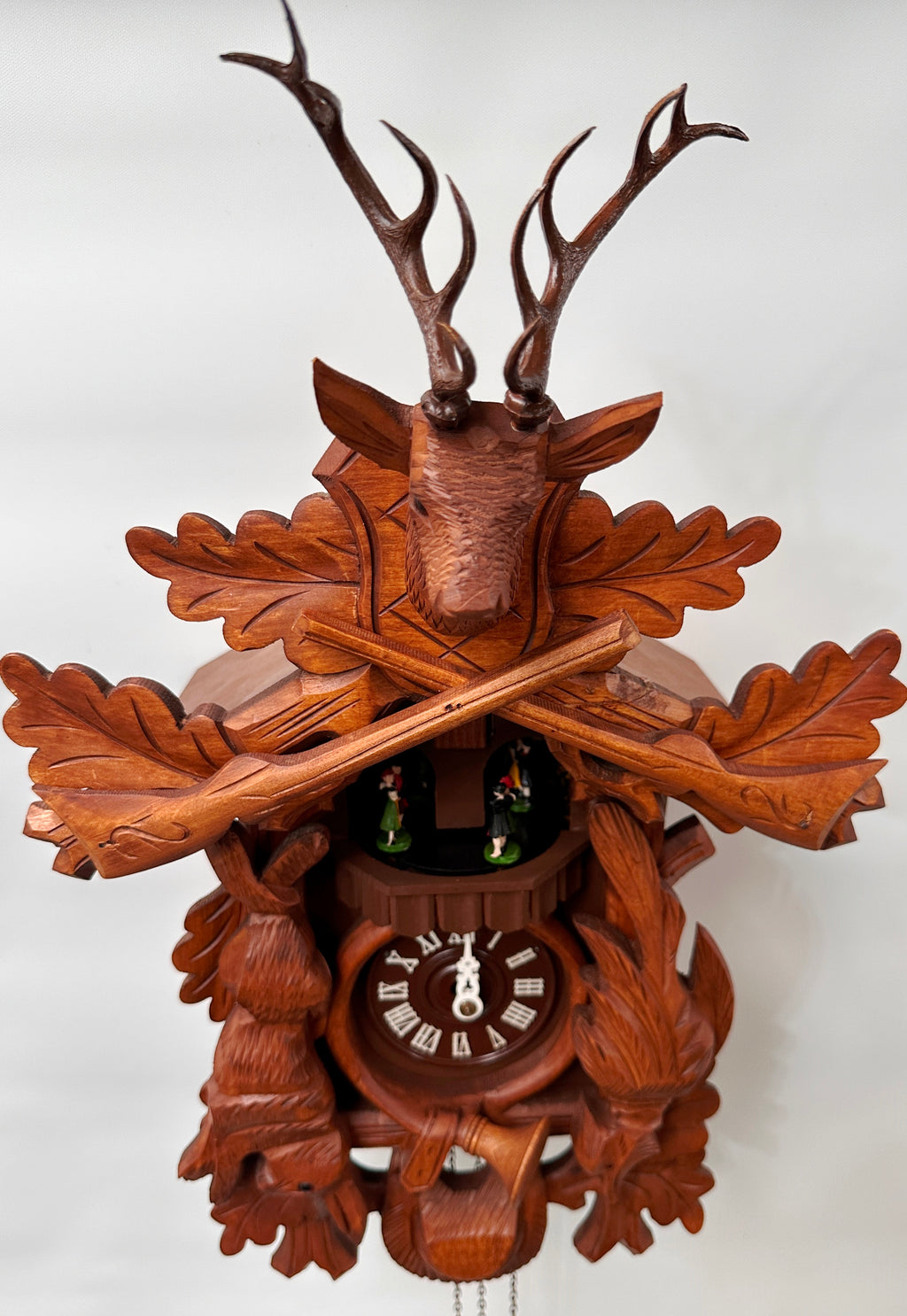 Vintage Black Forest Hunters Musical Bird Chime Cuckoo Wall Clock | Adelaide Clocks