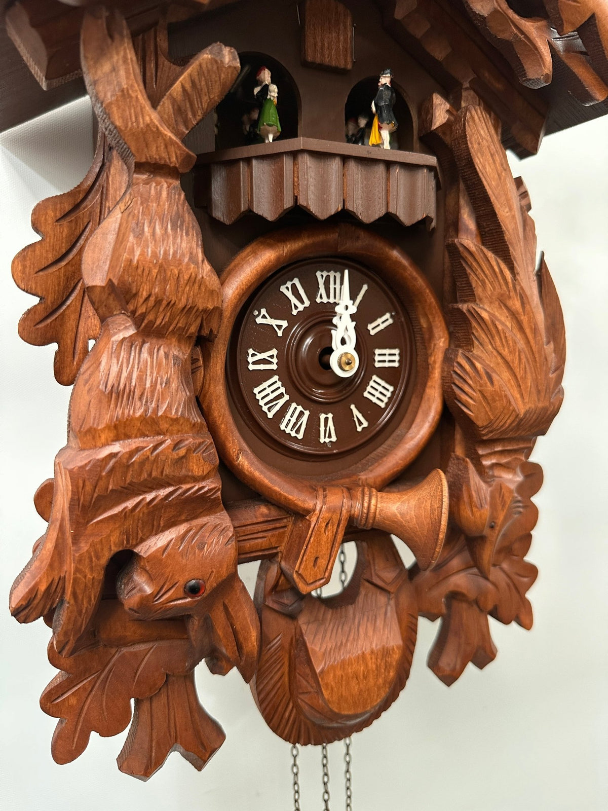 Vintage Black Forest Hunters Musical Bird Chime Cuckoo Wall Clock | Adelaide Clocks