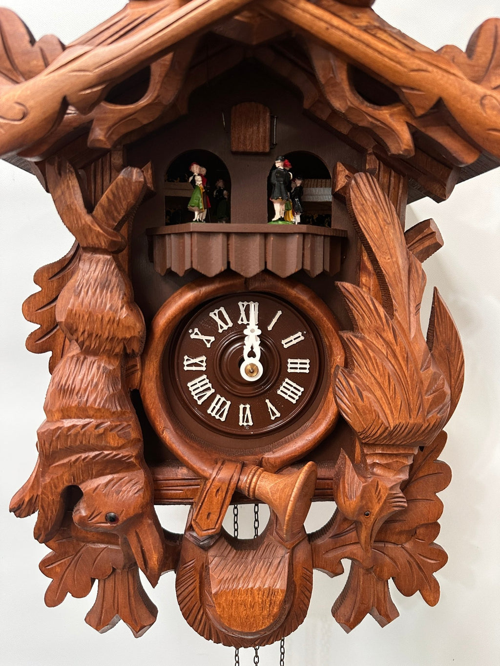 Vintage Black Forest Hunters Musical Bird Chime Cuckoo Wall Clock | Adelaide Clocks