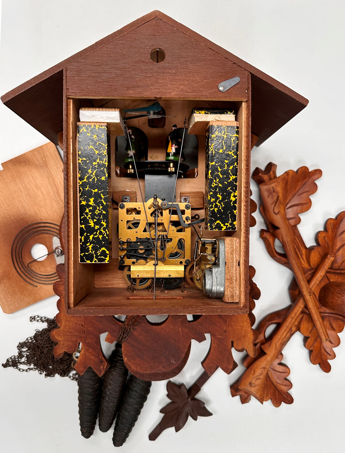 Vintage Black Forest Hunters Musical Bird Chime Cuckoo Wall Clock | Adelaide Clocks