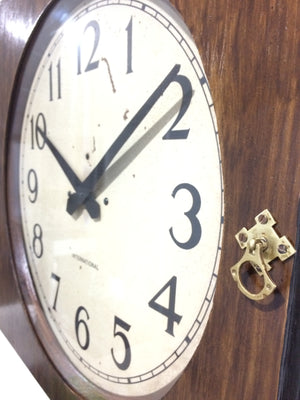 Antique INTERNATIONAL Battery Wall Clock | Adelaide Clocks