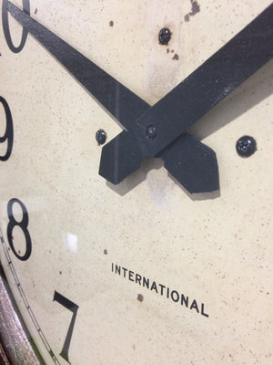 Antique INTERNATIONAL Battery Wall Clock | Adelaide Clocks