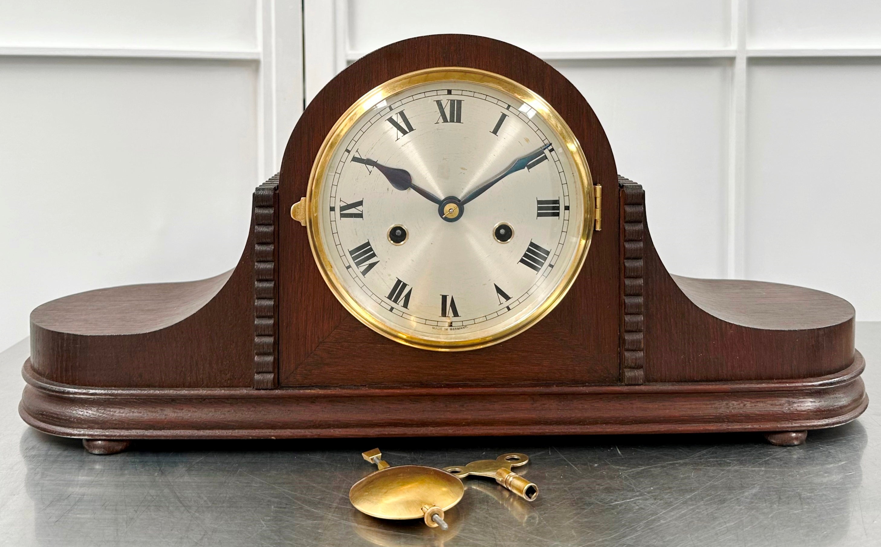 Vintage Gustav Becker Hammer Chime Pendulum Mantel Clock | Adelaide Clocks
