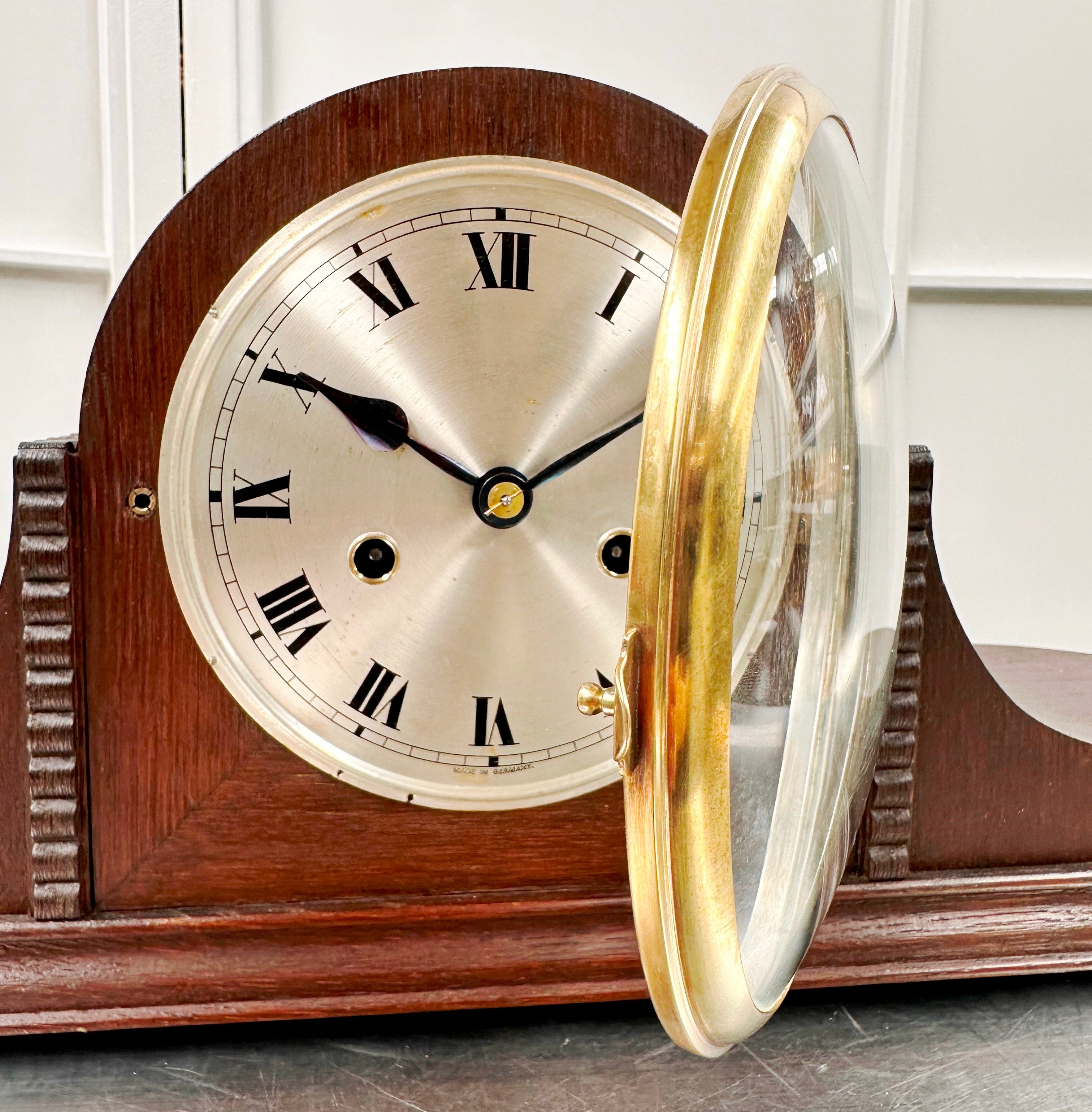 Vintage Gustav Becker Hammer Chime Pendulum Mantel Clock | Adelaide Clocks