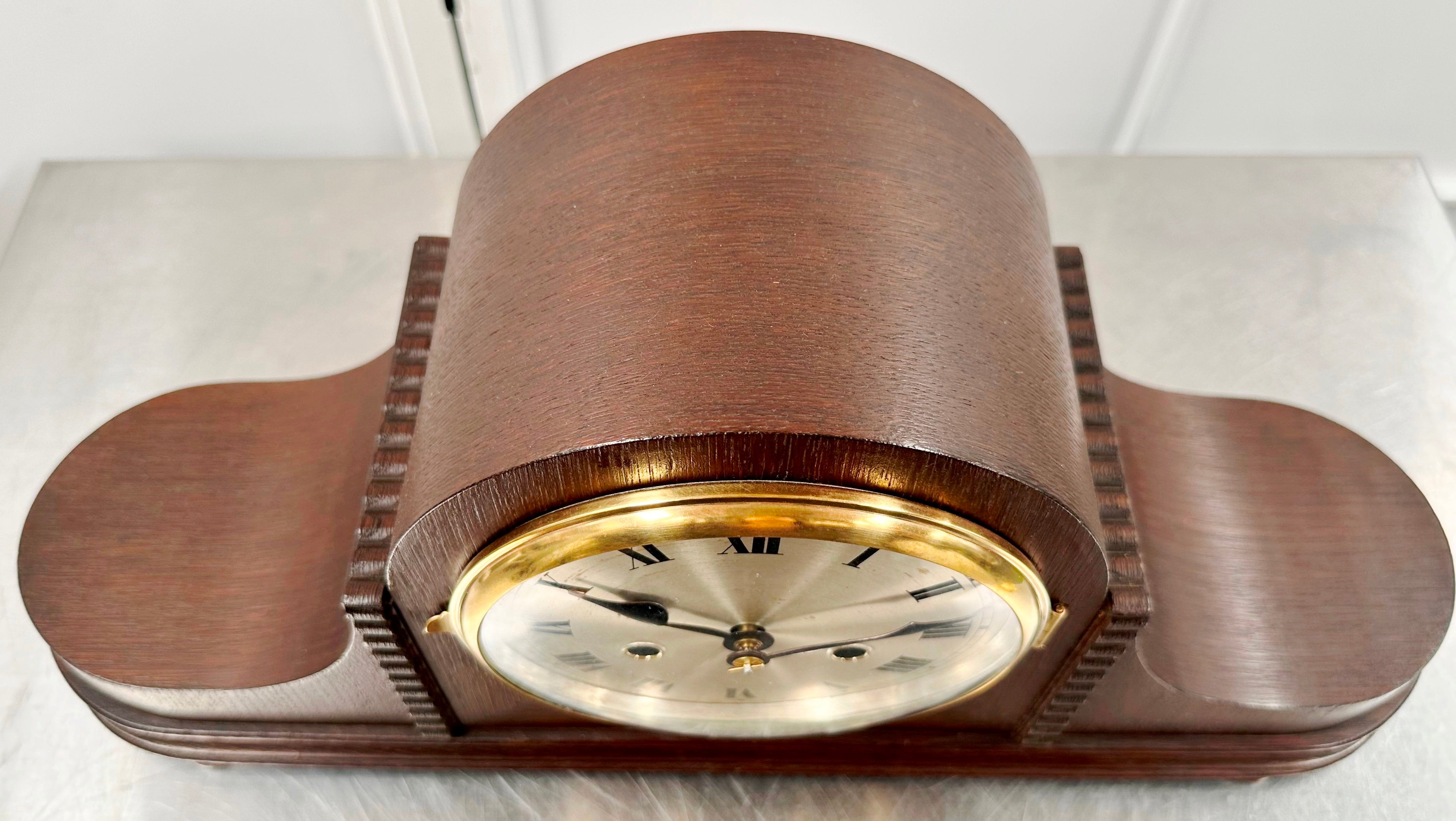 Vintage Gustav Becker Hammer Chime Pendulum Mantel Clock | Adelaide Clocks