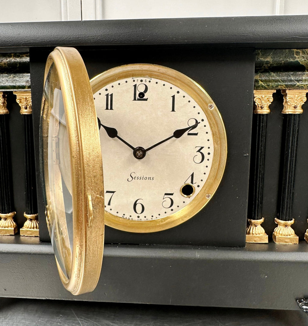 Antique Sessions Hammer on Coil Strike Mantel Clock | Adelaide Clocks