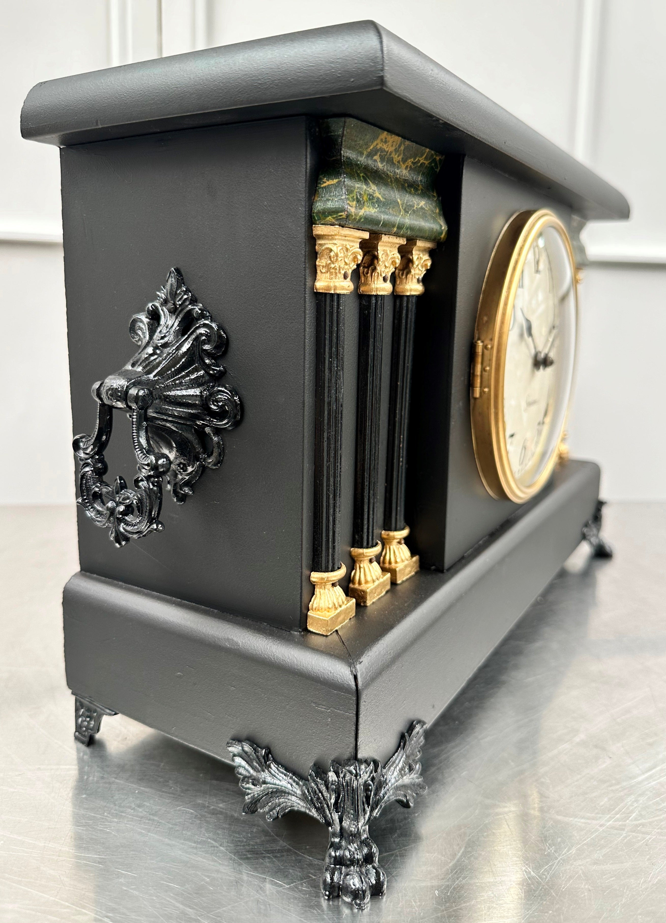 Antique Sessions Hammer on Coil Strike Mantel Clock | Adelaide Clocks