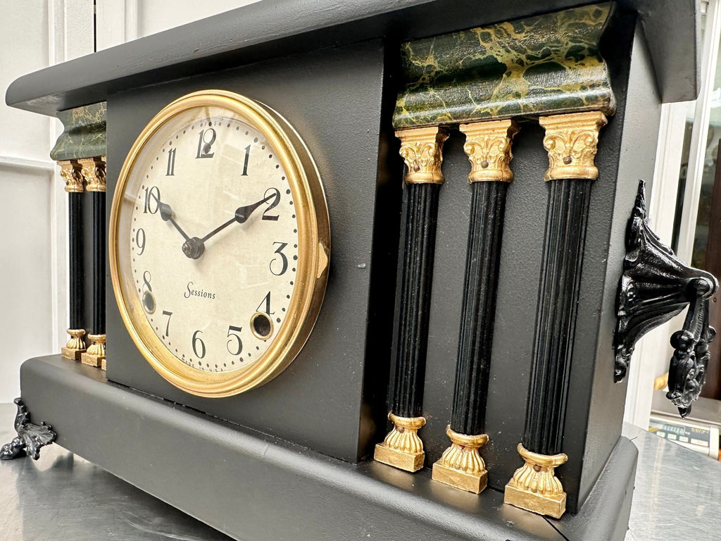 Antique Sessions Hammer on Coil Strike Mantel Clock | Adelaide Clocks