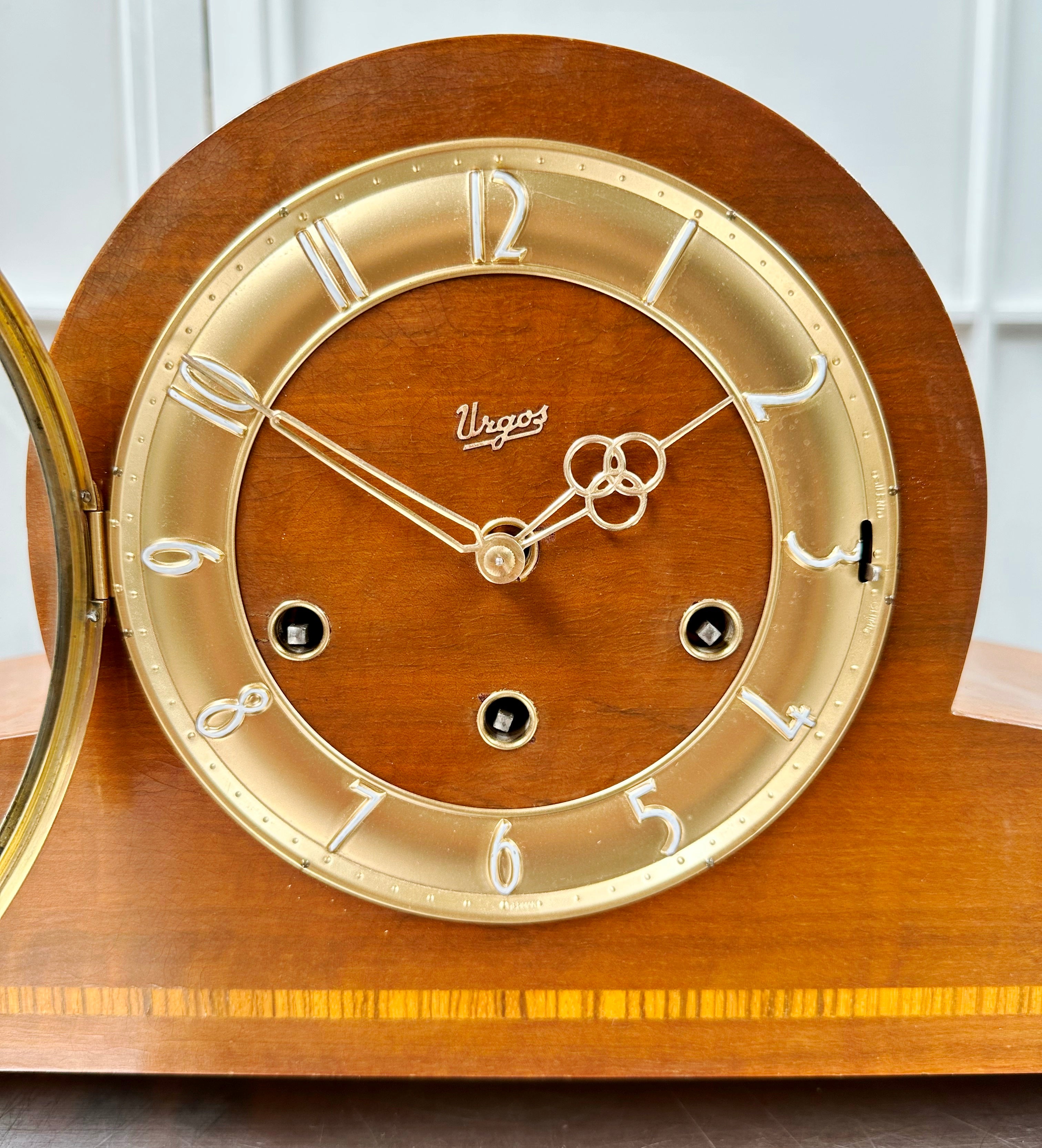 Vintage Urgos Westminster Pendulum Chime Mantel Clock | Adelaide Clocks