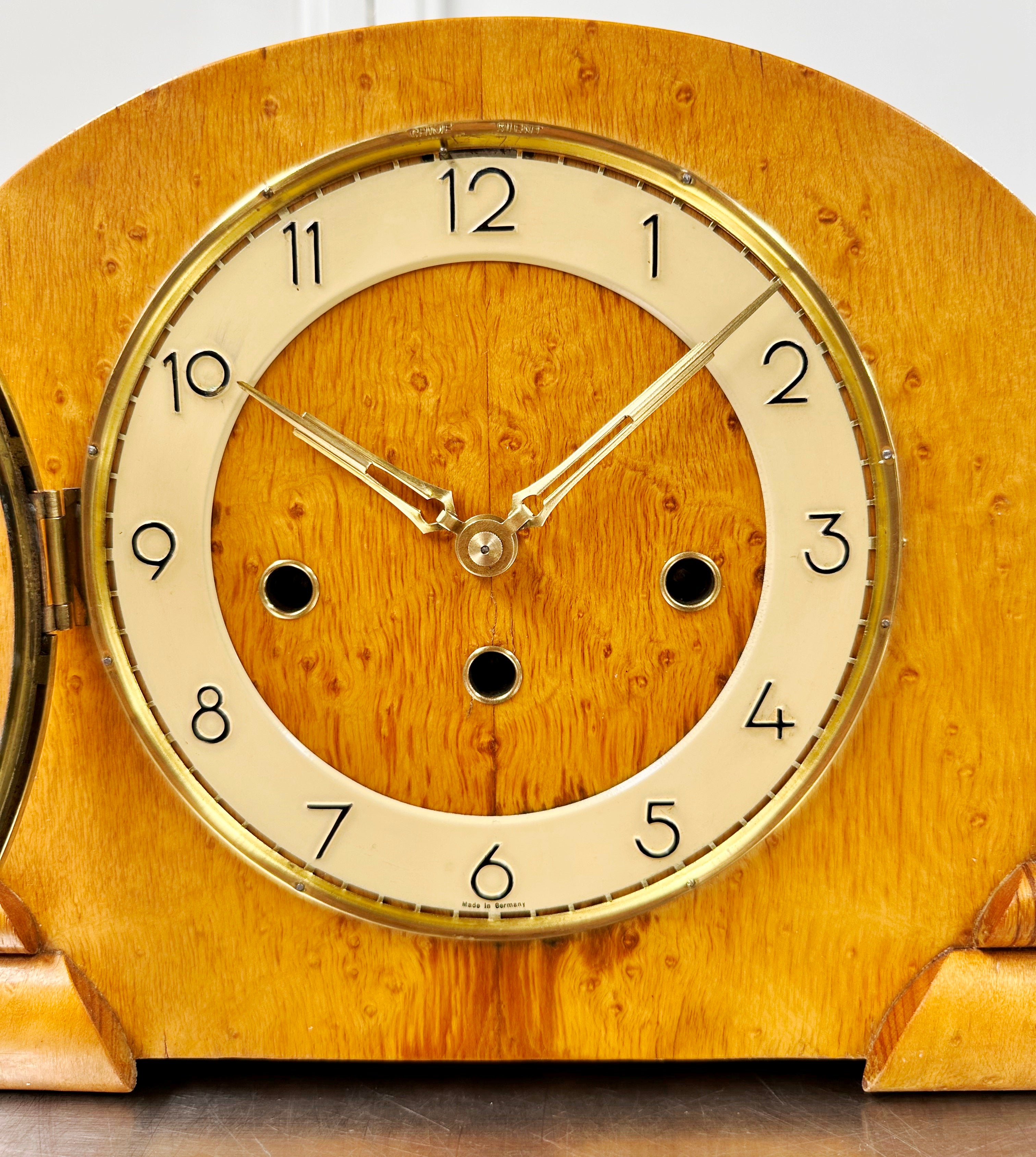 Vintage Art Deco Westminster Pendulum Hammer Chime Mantel Clock | Adelaide Clocks