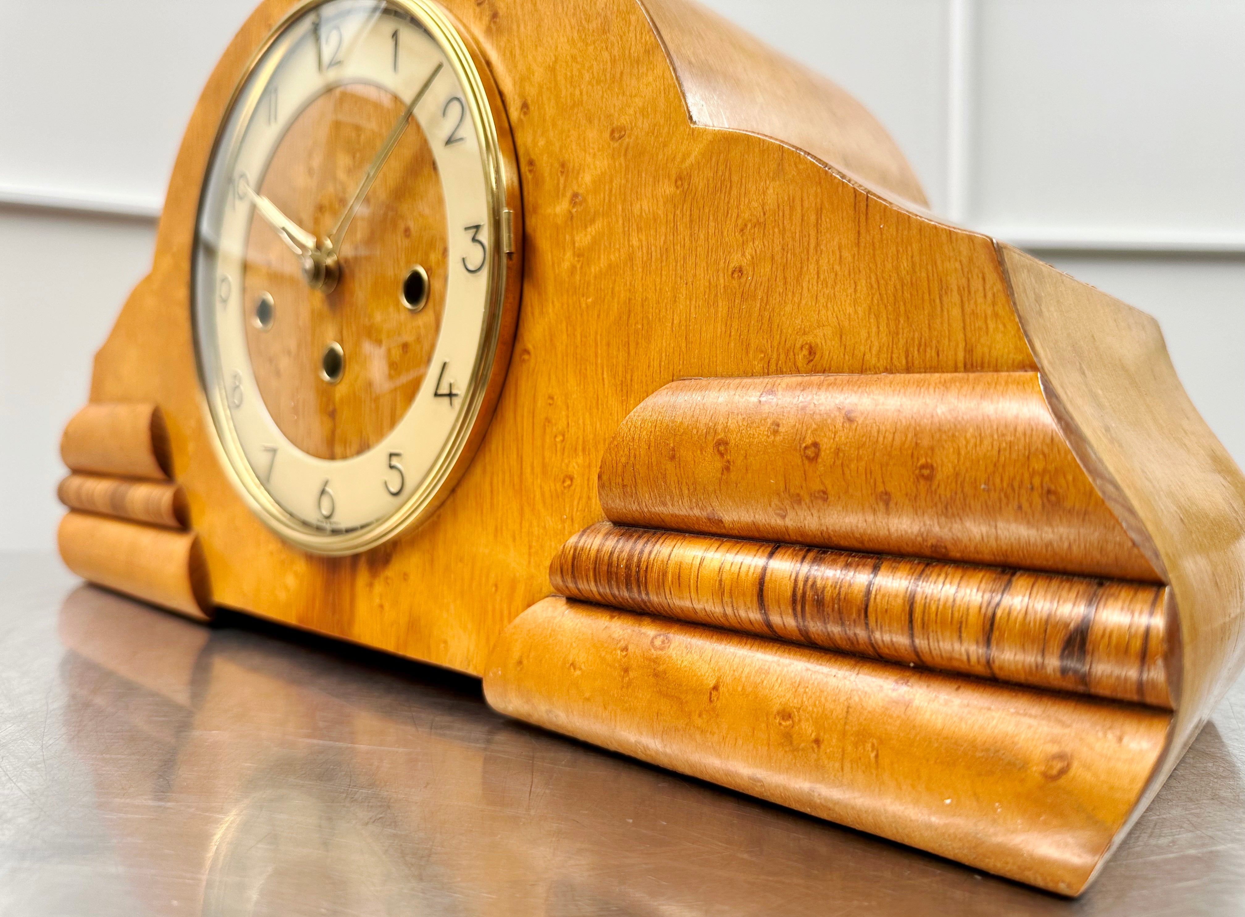 Vintage Art Deco Westminster Pendulum Hammer Chime Mantel Clock | Adelaide Clocks