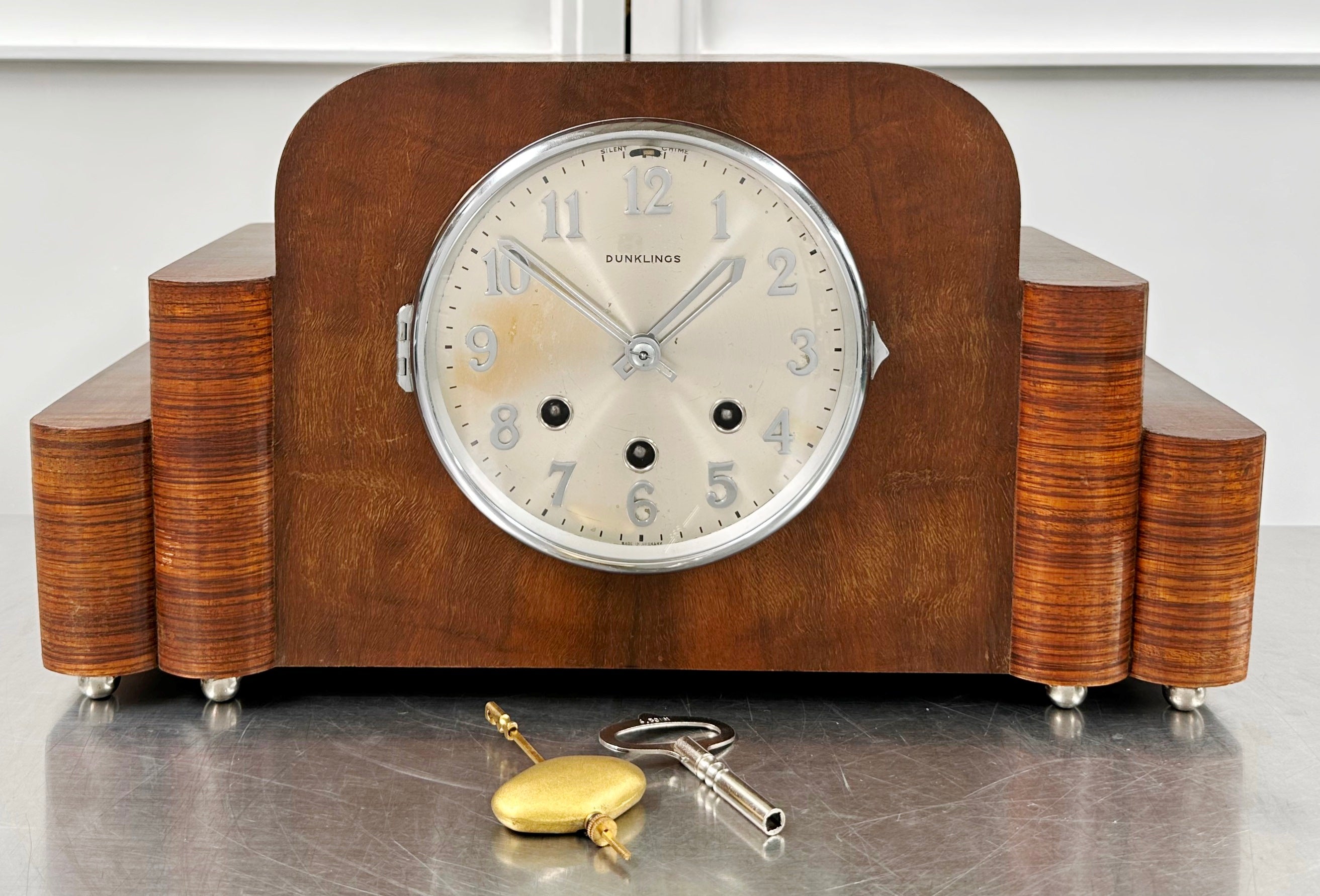 Vintage Dunklings Westminster Melody Chime Mantel Clock | Adelaide Clocks