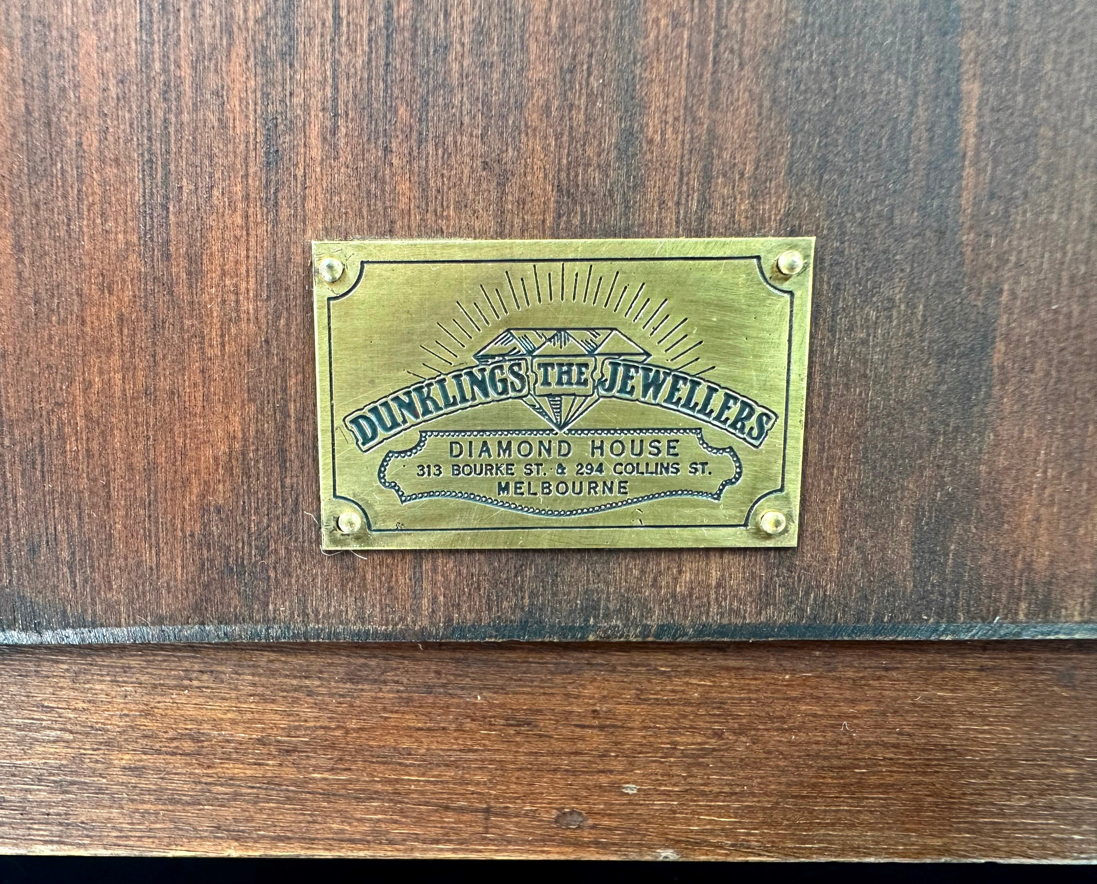 Vintage Dunklings Westminster Melody Chime Mantel Clock | Adelaide Clocks