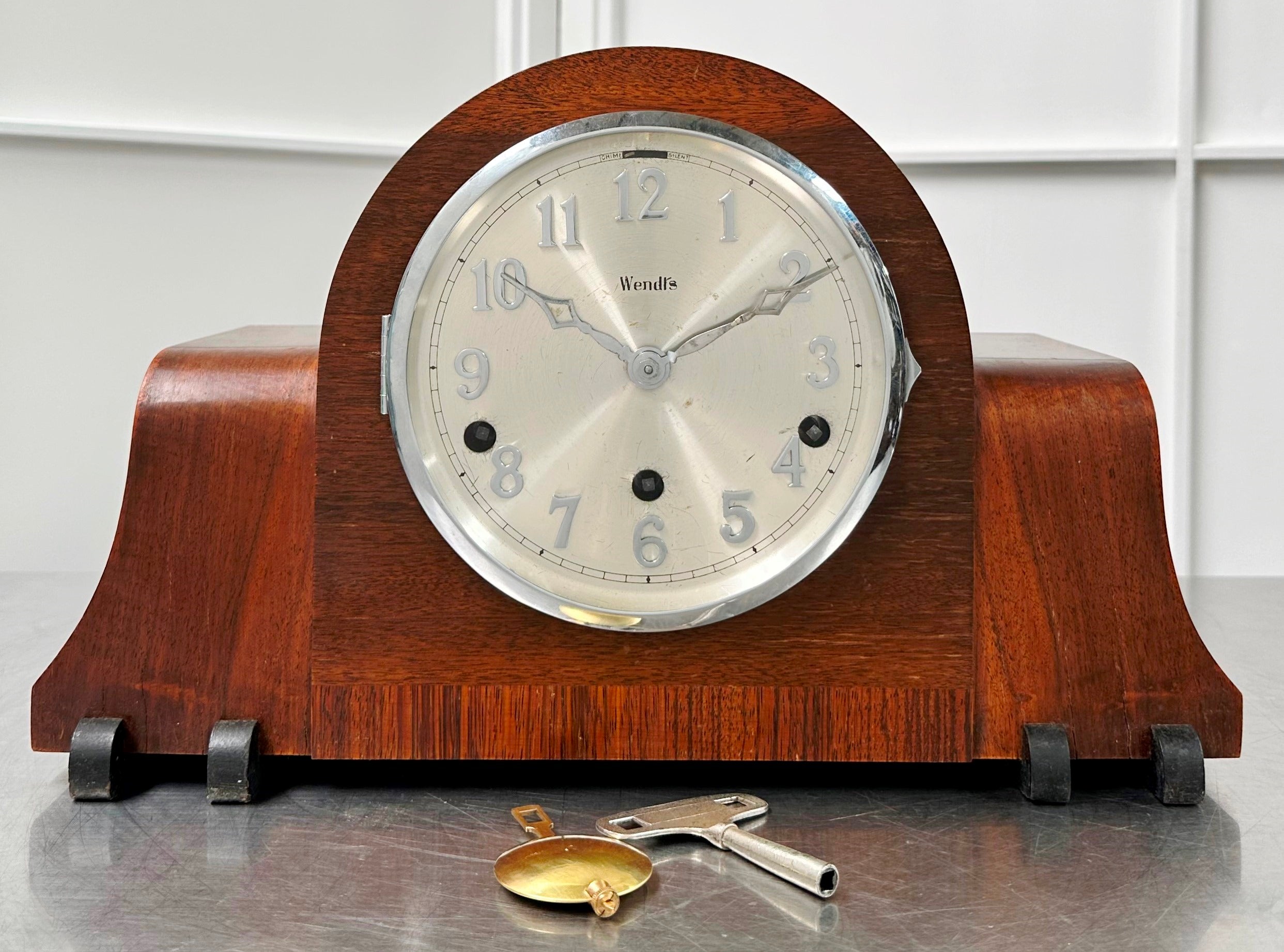 Vintage Art Deco Wendts Westminster Melody Chime Mantel Clock | Adelaide Clocks