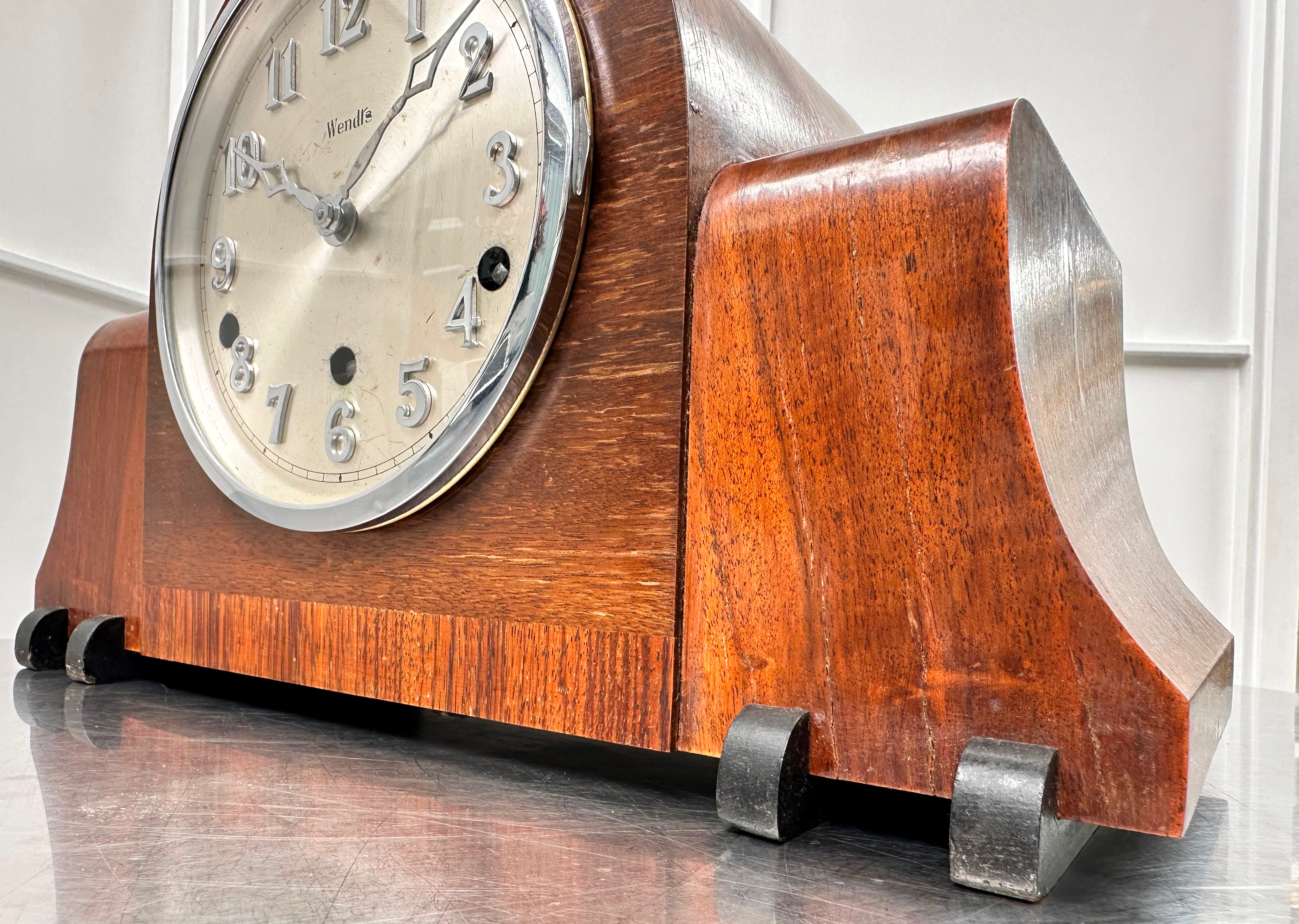 Vintage Art Deco Wendts Westminster Melody Chime Mantel Clock | Adelaide Clocks