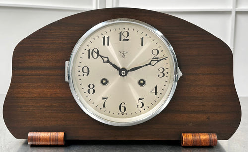 Vintage F.M.S. German Battery Mantel Clock | Adelaide Clocks