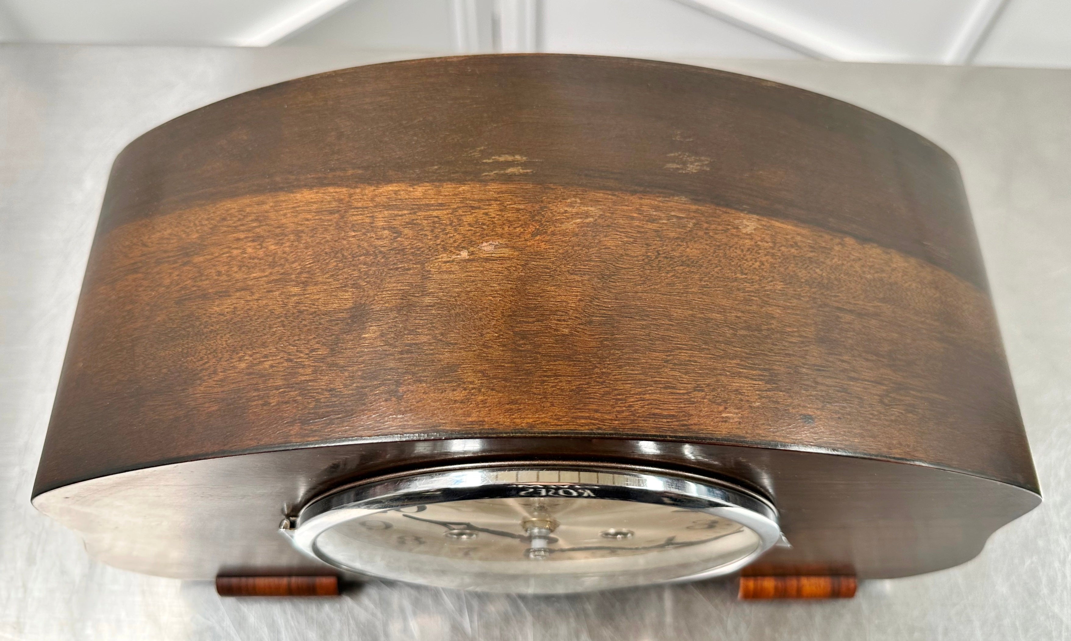 Vintage F.M.S. German Battery Mantel Clock | Adelaide Clocks