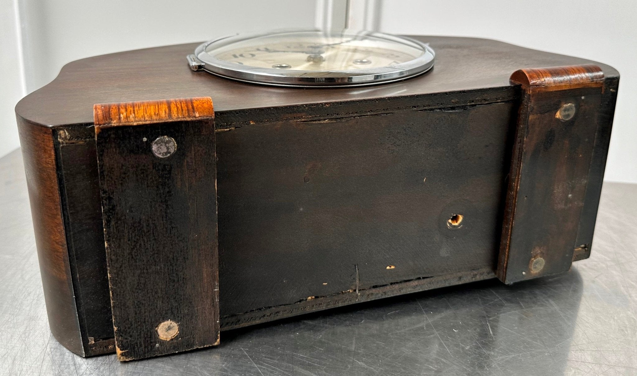 Vintage F.M.S. German Battery Mantel Clock | Adelaide Clocks