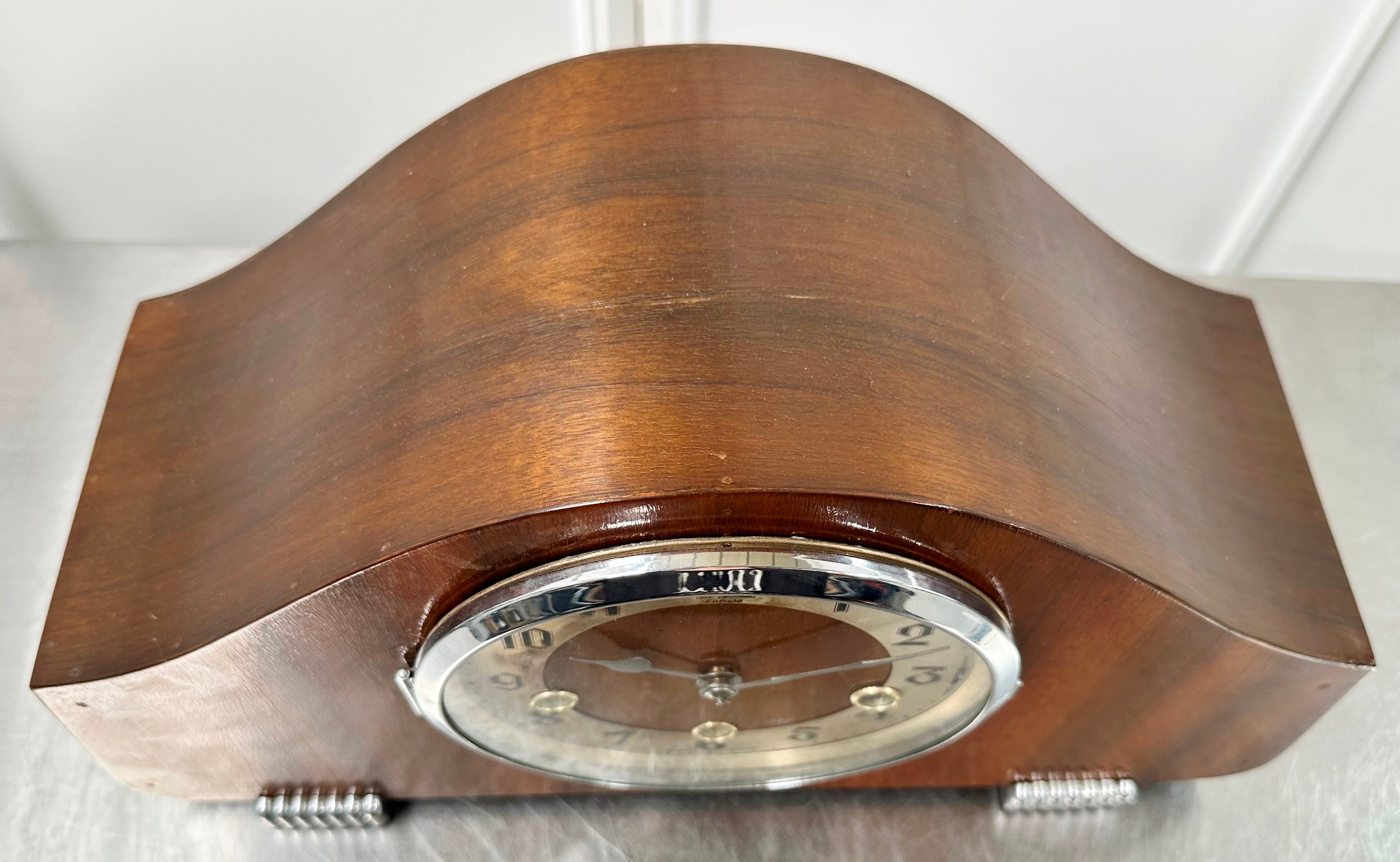 Vintage Art Deco Enfield Hammer Strike Pendulum Mantel Clock | Adelaide Clocks