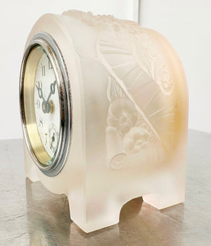 Vintage Transparent Glass Petite Mini Desk Clock | Adelaide Clocks