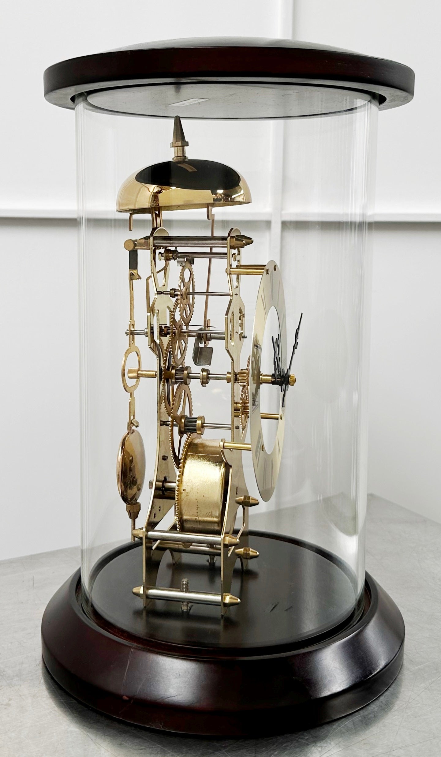 Vintage Skeleton Pendulum Bell Strike Mantel Clock | Adelaide Clocks