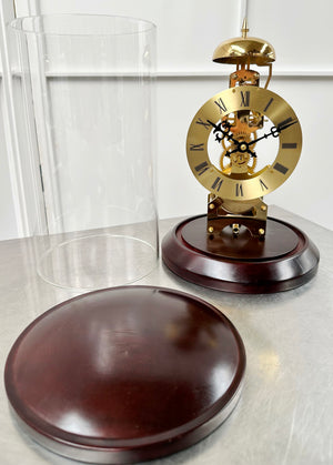 Vintage Skeleton Pendulum Bell Strike Dome Mantel Clock | Adelaide Clocks