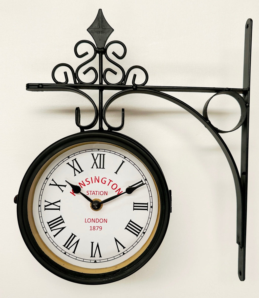 Kensington Station Double-Sided London Wall Clock | Adelaide Clocks