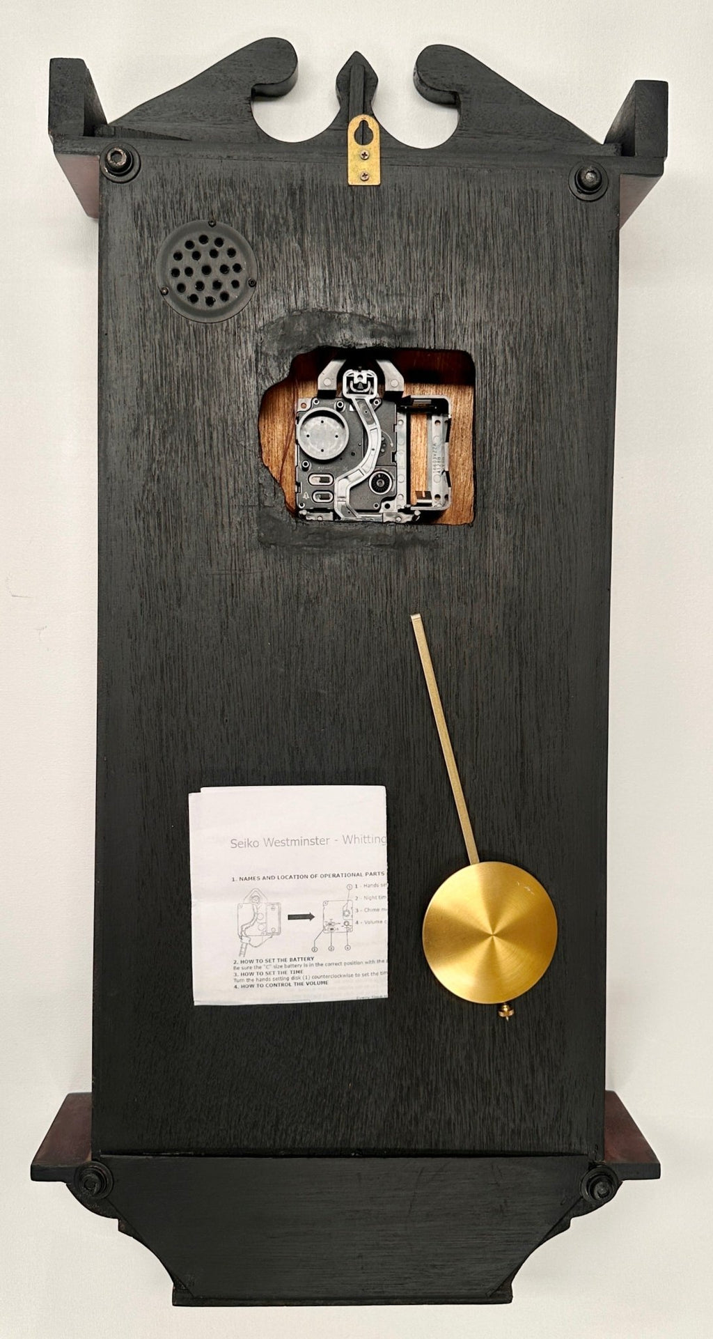 Vintage Prestige Westminster Battery Pendulum Wall Clock |  Adelaide Clocks