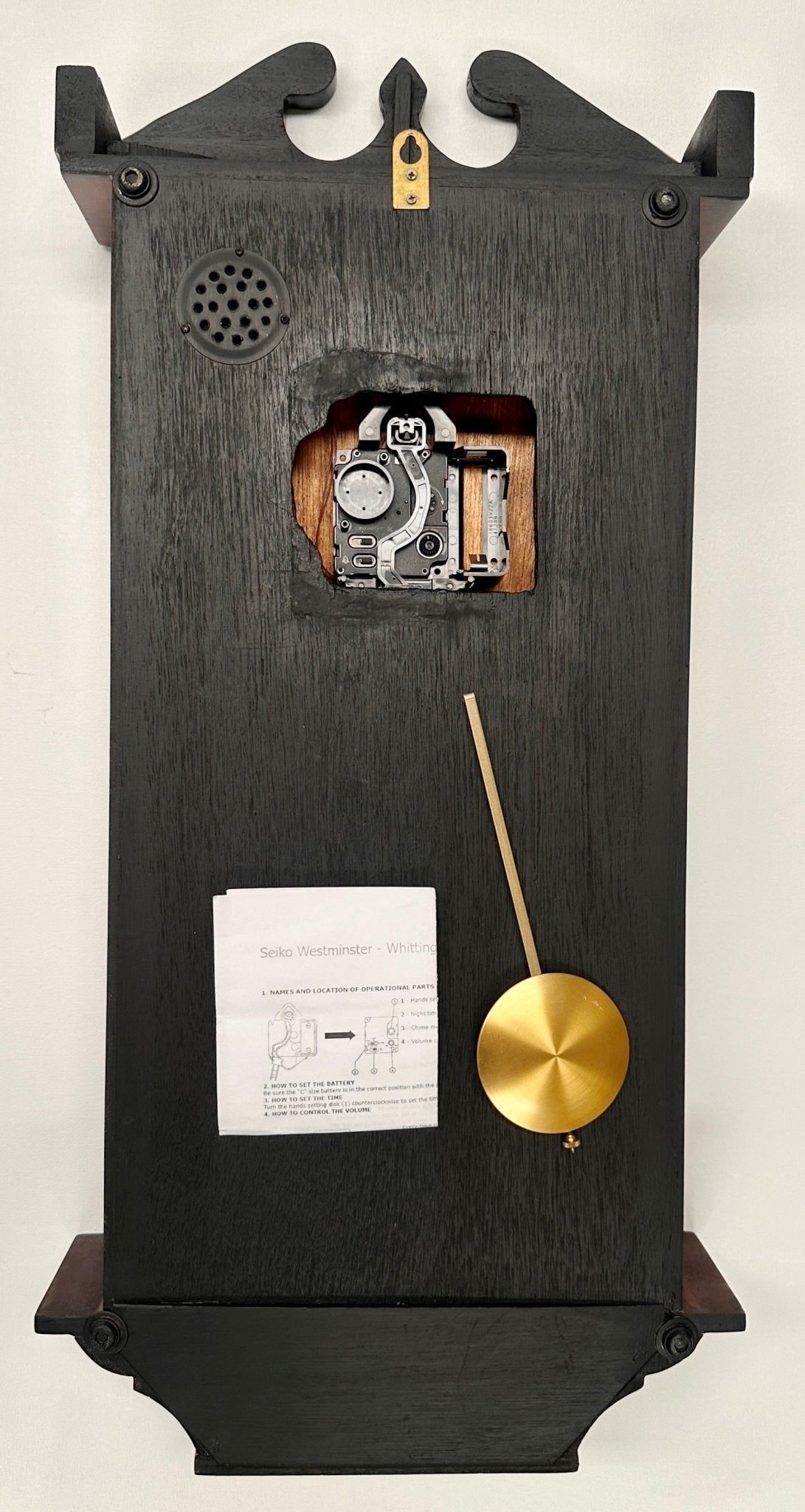 Vintage Prestige Westminster Battery Pendulum Wall Clock |  Adelaide Clocks