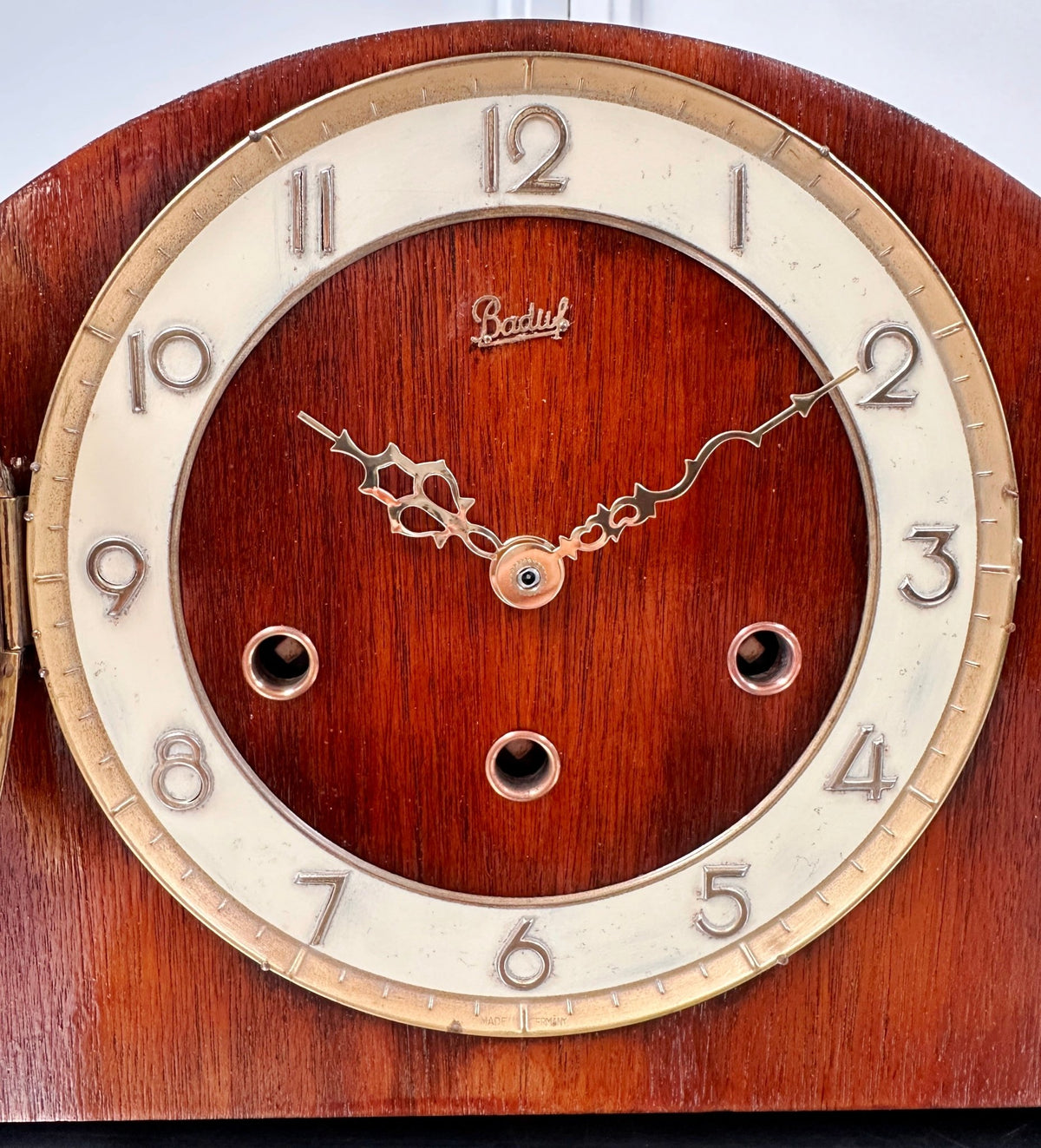 Vintage German Baduf Quartz Mantel Clock | Adelaide Clocks