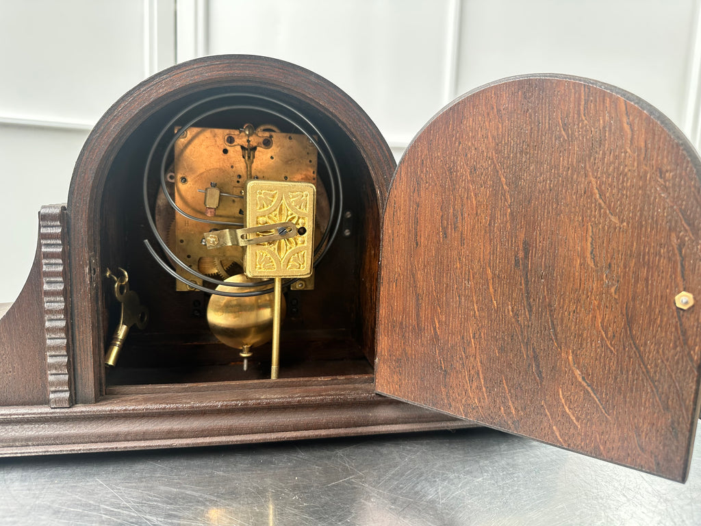 Vintage Gustav Becker Hammer Chime Pendulum Mantel Clock | Adelaide Clocks