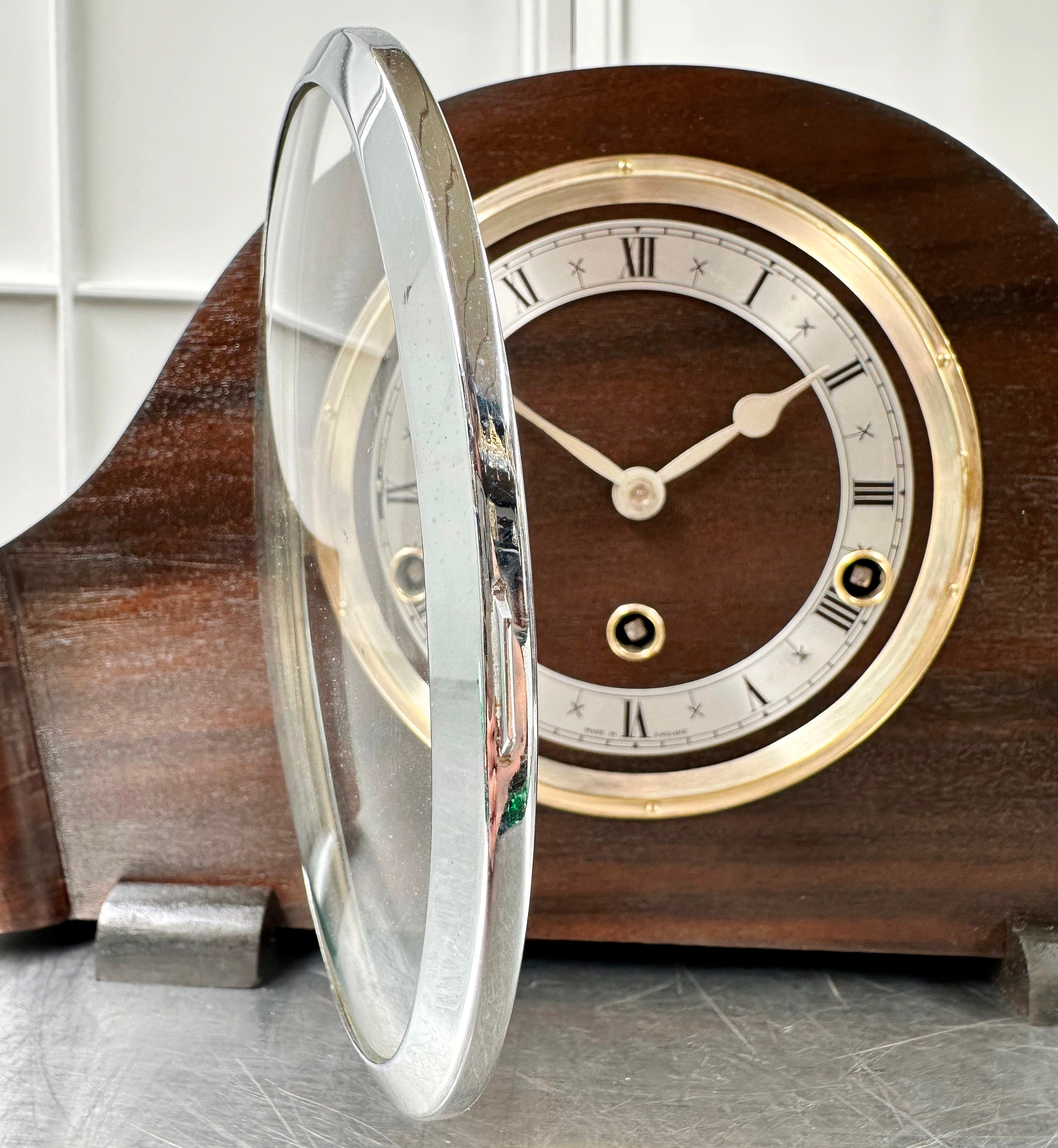 Vintage Art Deco England Westminster Chime Mantel Clock | Adelaide Clocks