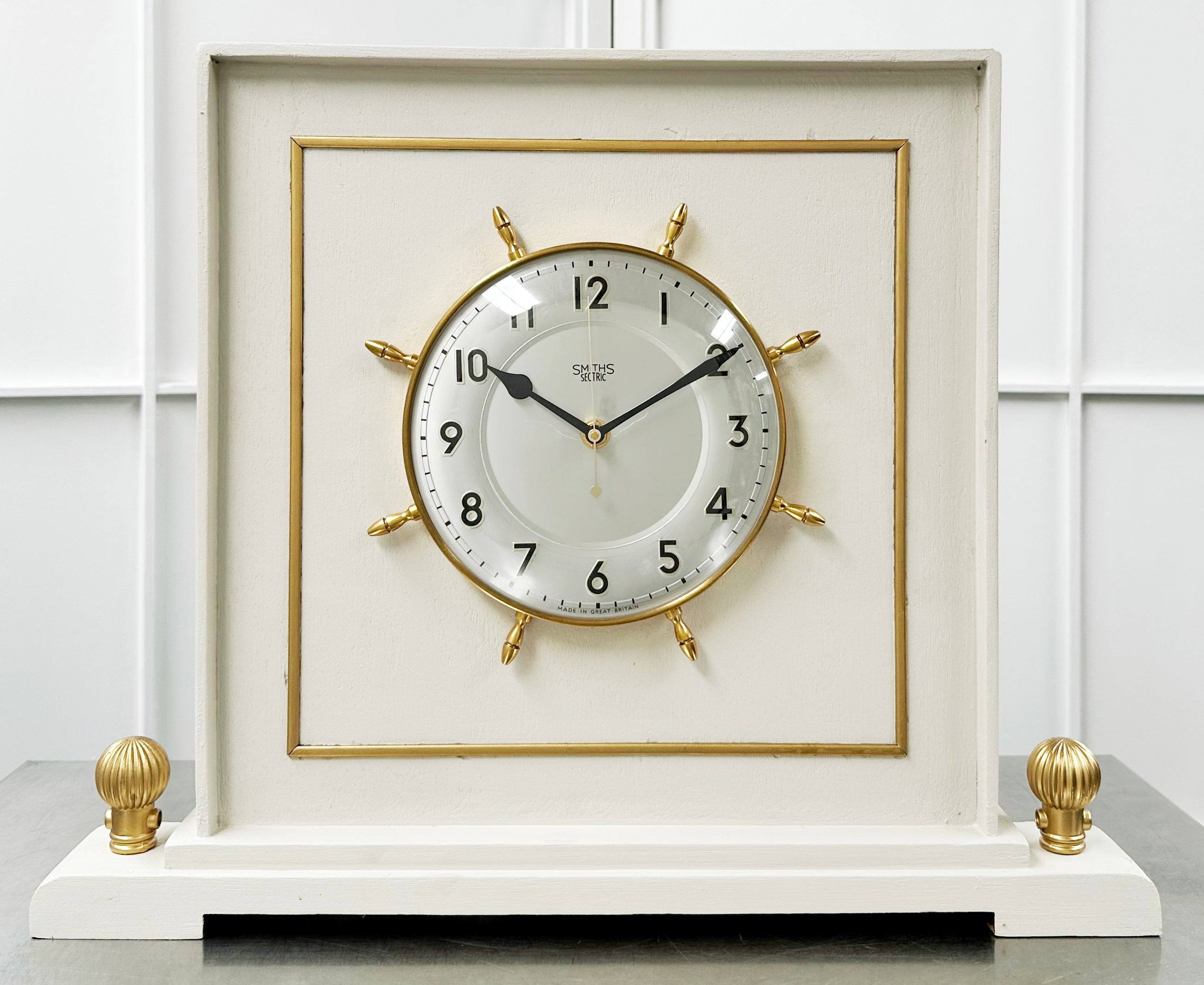 Vintage Smiths Sectric Marine Battery Mantle Clock | Adelaide Clocks